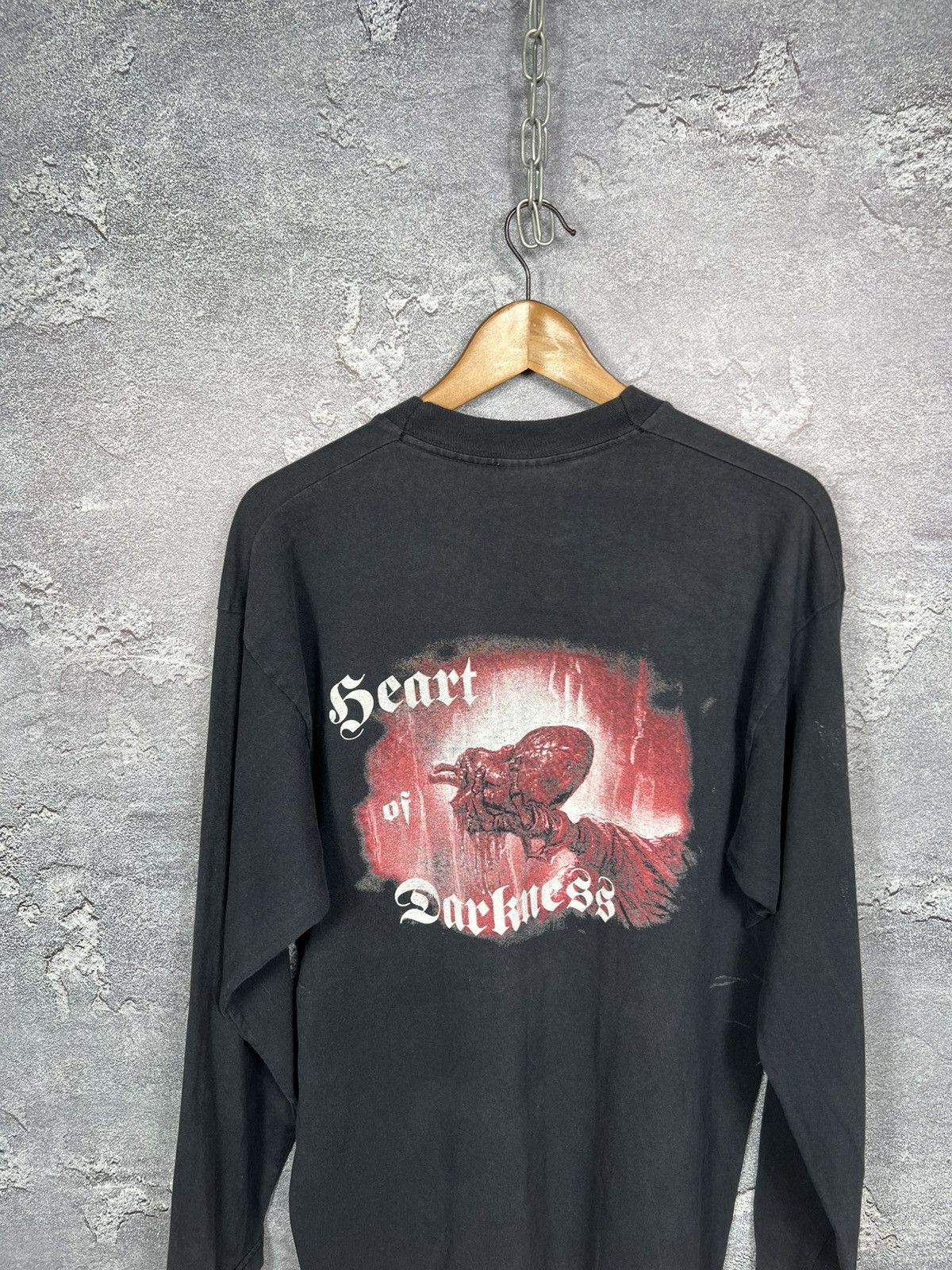 Band Tees Vintage 1995 Grave Digger Long Sleeve Heart of Darkness Size US L / EU 52-54 / 3 - 12 Thumbnail