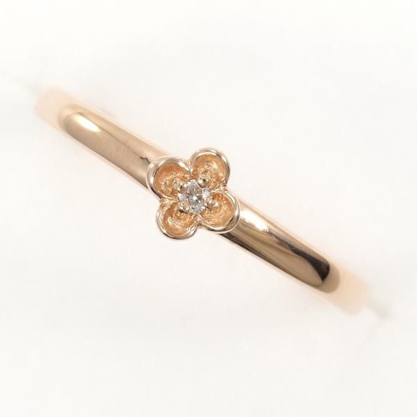 Other Other K10 Pink Gold Diamond Ring Size 9 Metal Ring in Excellent Condition Size ONE SIZE - 1 Thumbnail