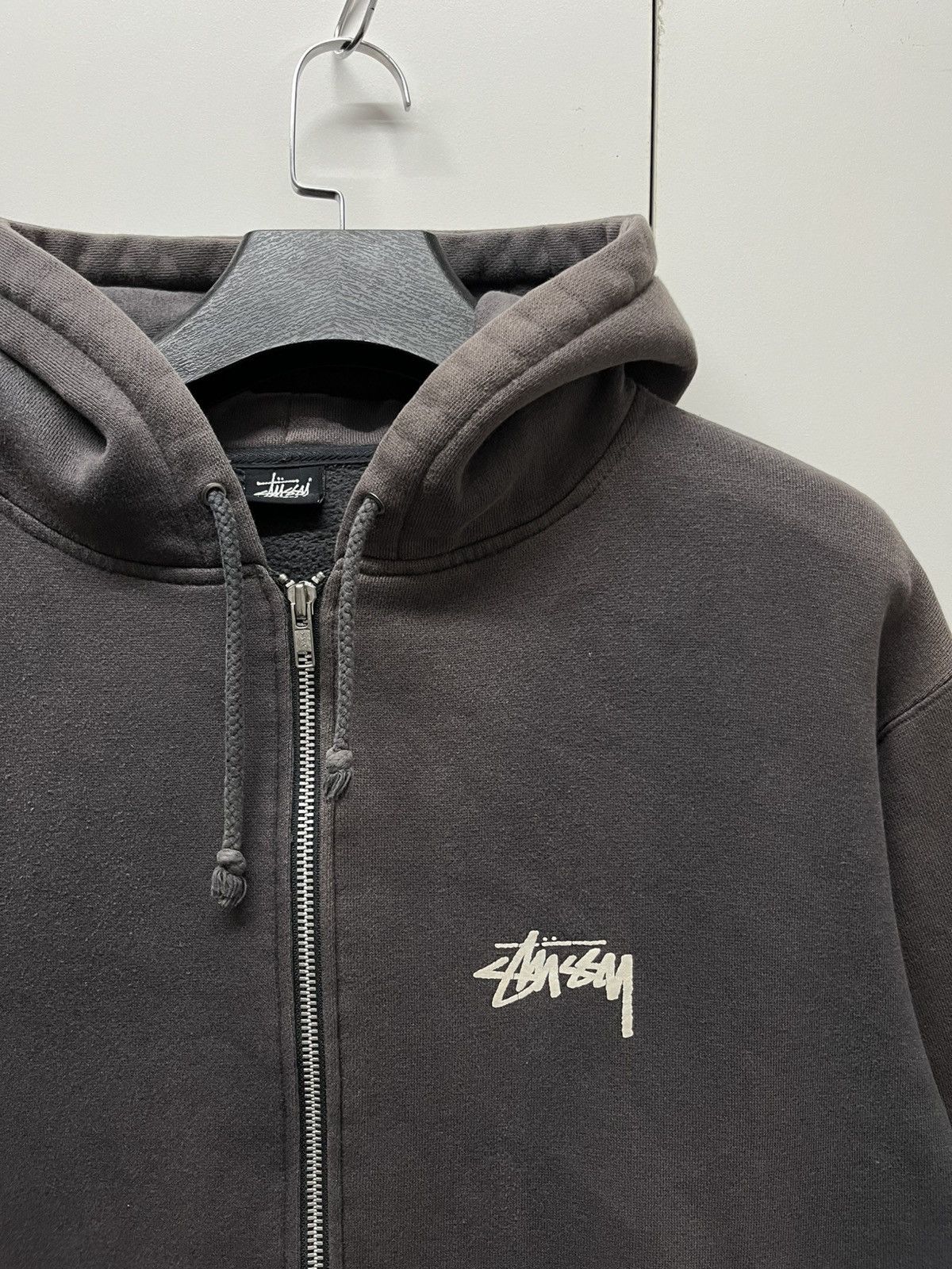 Stussy Vintage 90s Stussy 8Ball Sunfaded Zip Up Hoodie Size US XL / EU 56 / 4 - 6 Thumbnail