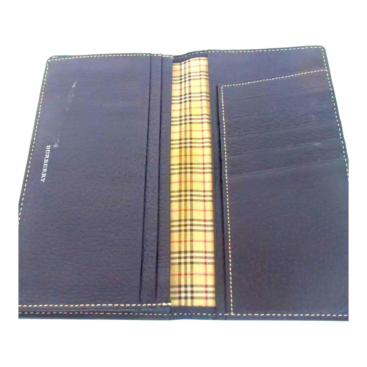 Burberry BURBERRY Leather Long Wallet Genuine Leather with NovaChek Size ONE SIZE - 4 Thumbnail