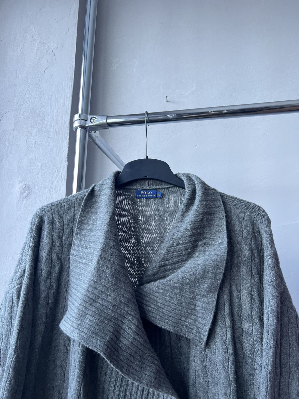 Polo Ralph Lauren POLO RALPH LAUREN WOOL/CASHMERE KNIT CABLE CARDIGAN LUX XL Size XL / US 12-14 / IT 48-50 - 5 Thumbnail