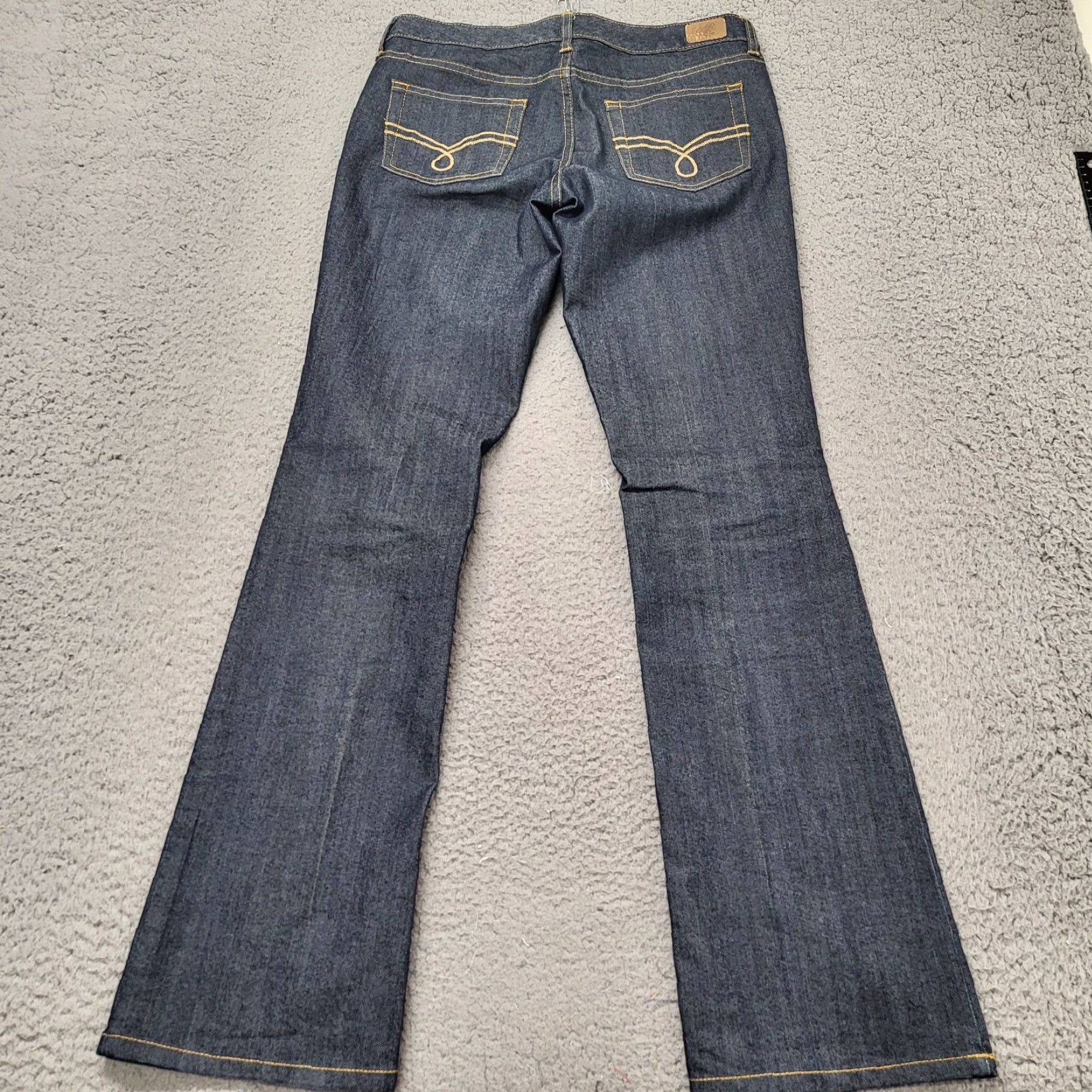 Vintage American Rag Jeans Womens 5R Blue Denim Dark Wash Stretch Embroider Pocket Size 27" / US 4 / IT 40 - 3 Thumbnail