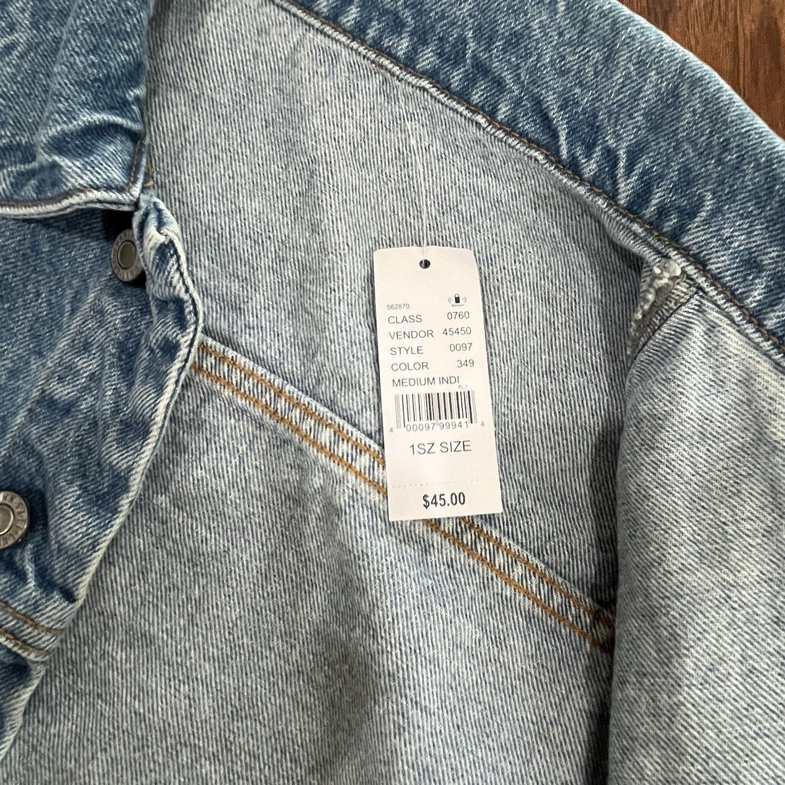Pacsun Pacsun J.Galt Jean Jacket Womens Blue Denim raw Hem med Size M / US 6-8 / IT 42-44 - 6 Thumbnail