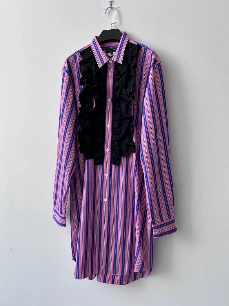 Comme des Garcons Comme Des Garcons Three-dimensional jacquard striped shirt Size US L / EU 52-54 / 3 - 2 Thumbnail