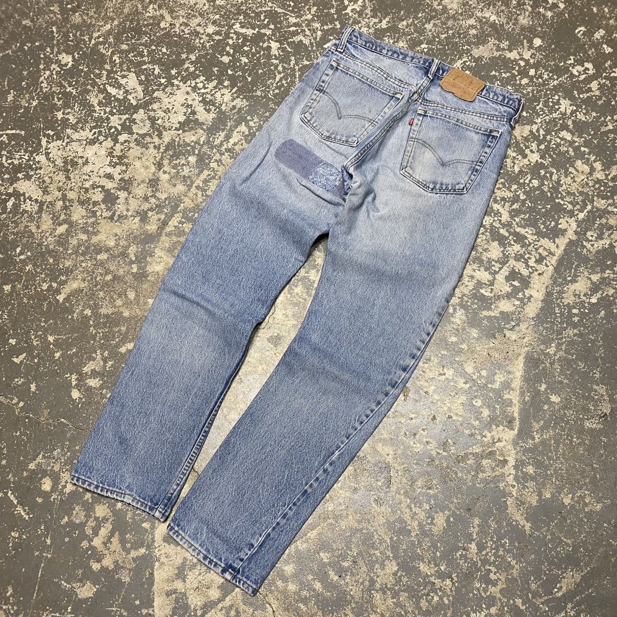 Levi's × Vintage Vintage Levi’s 505 Straight Fit Blue Denim Jeans USA 80s Size US 32 / EU 48 - 2 Thumbnail