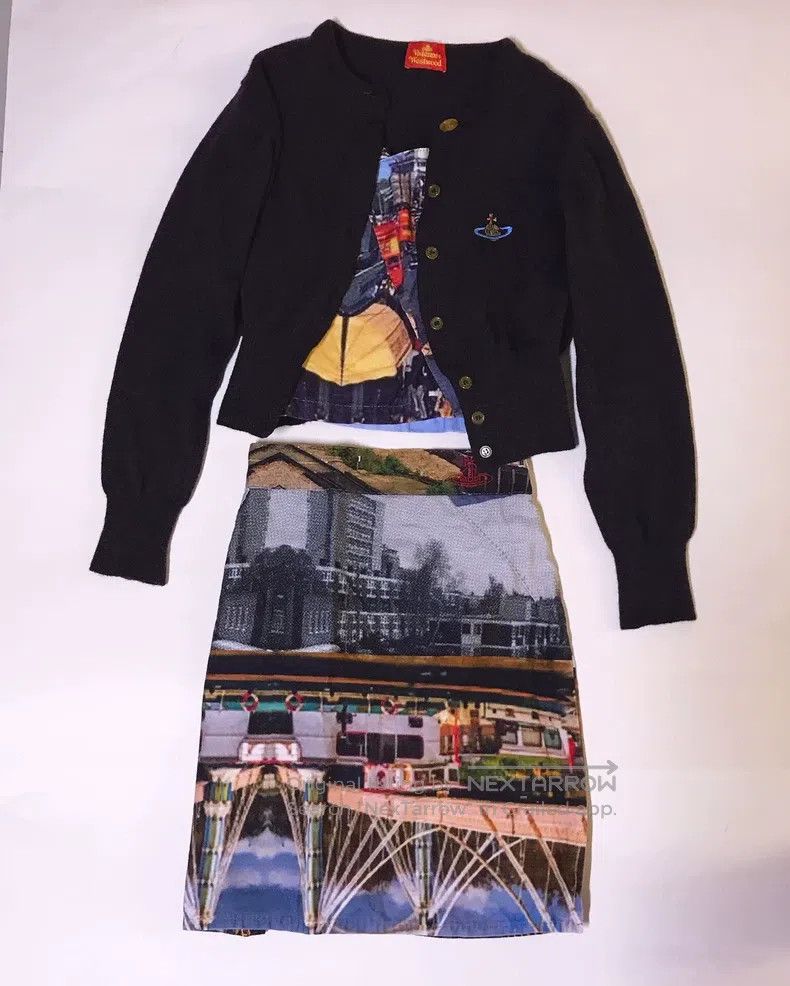 Vivienne Westwood Vivienne Westwood Big Planet embroidered black knit coat Size M / US 6-8 / IT 42-44 - 8 Thumbnail