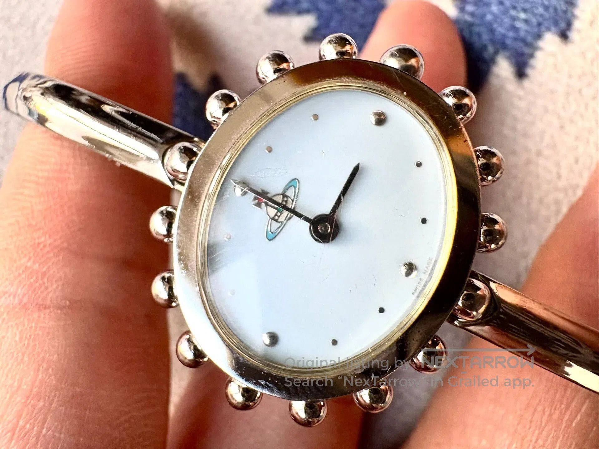 Vivienne Westwood Vivienne Westwood Blue Flower Watch Bracelet. Size ONE SIZE - 4 Thumbnail