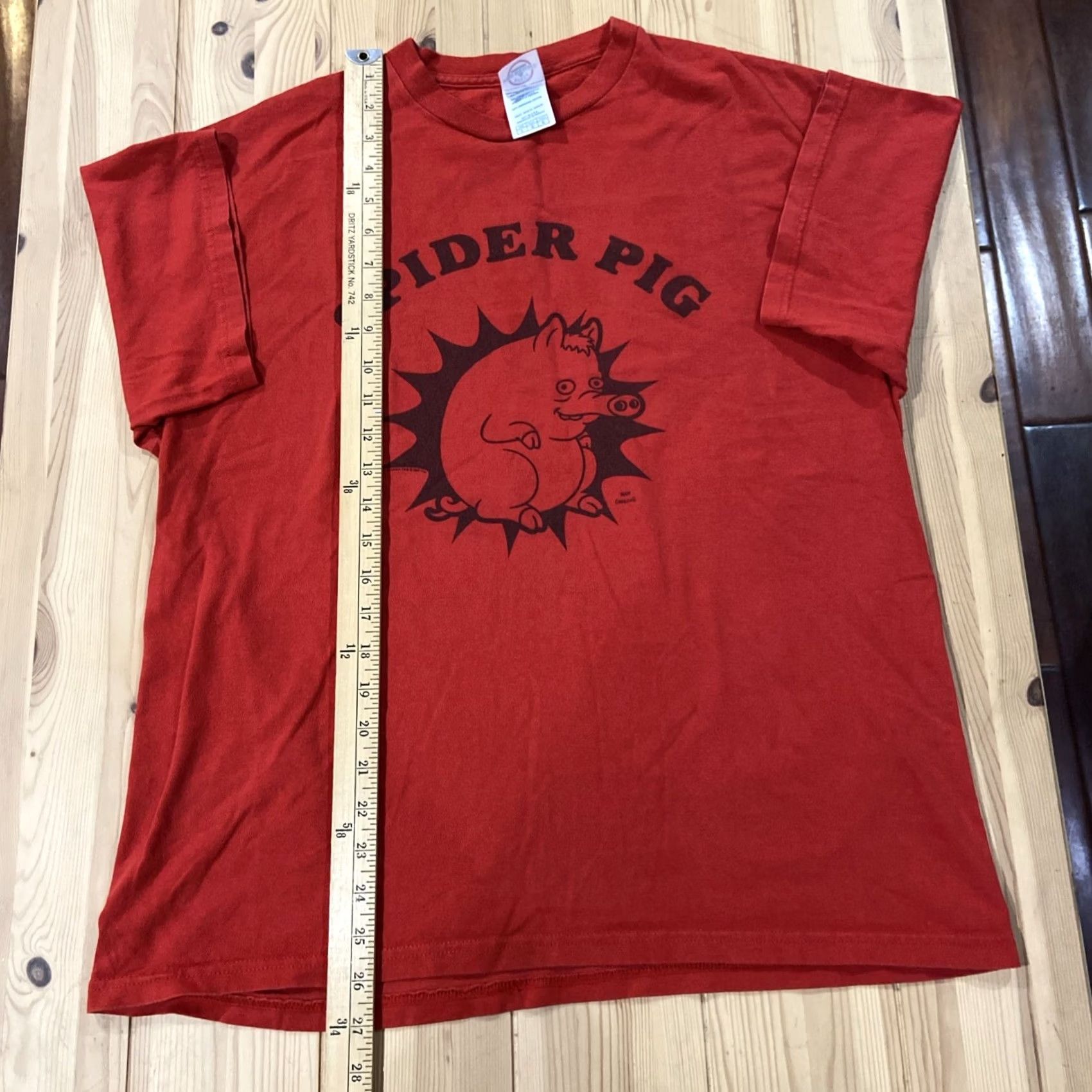 Vintage The Simpsons Movie Spider Pig Shirt Matt Groening 2007 Fox Large T-Shirt Red Mens L Size US L / EU 52-54 / 3 - 4 Thumbnail