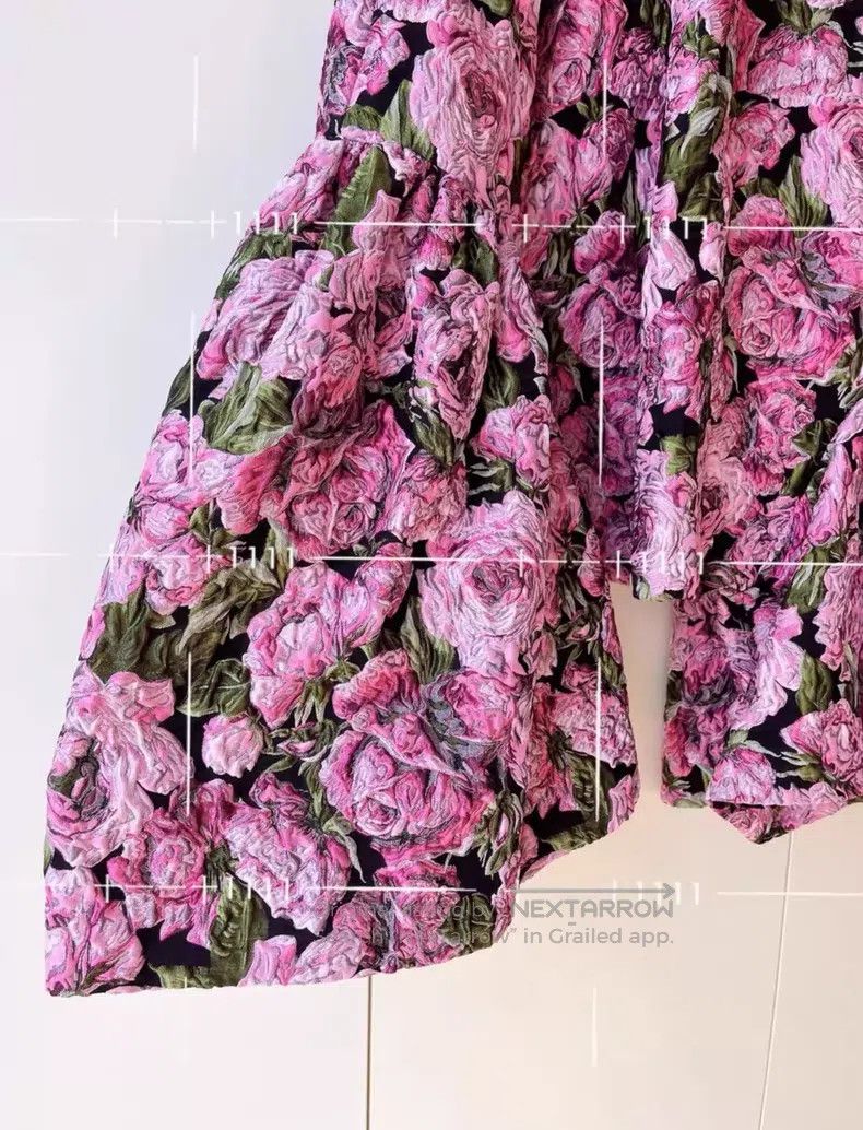 Comme des Garcons Comme Des Garcons size S Pink Flower Patchwork Casual Pant Size 23" - 8 Thumbnail