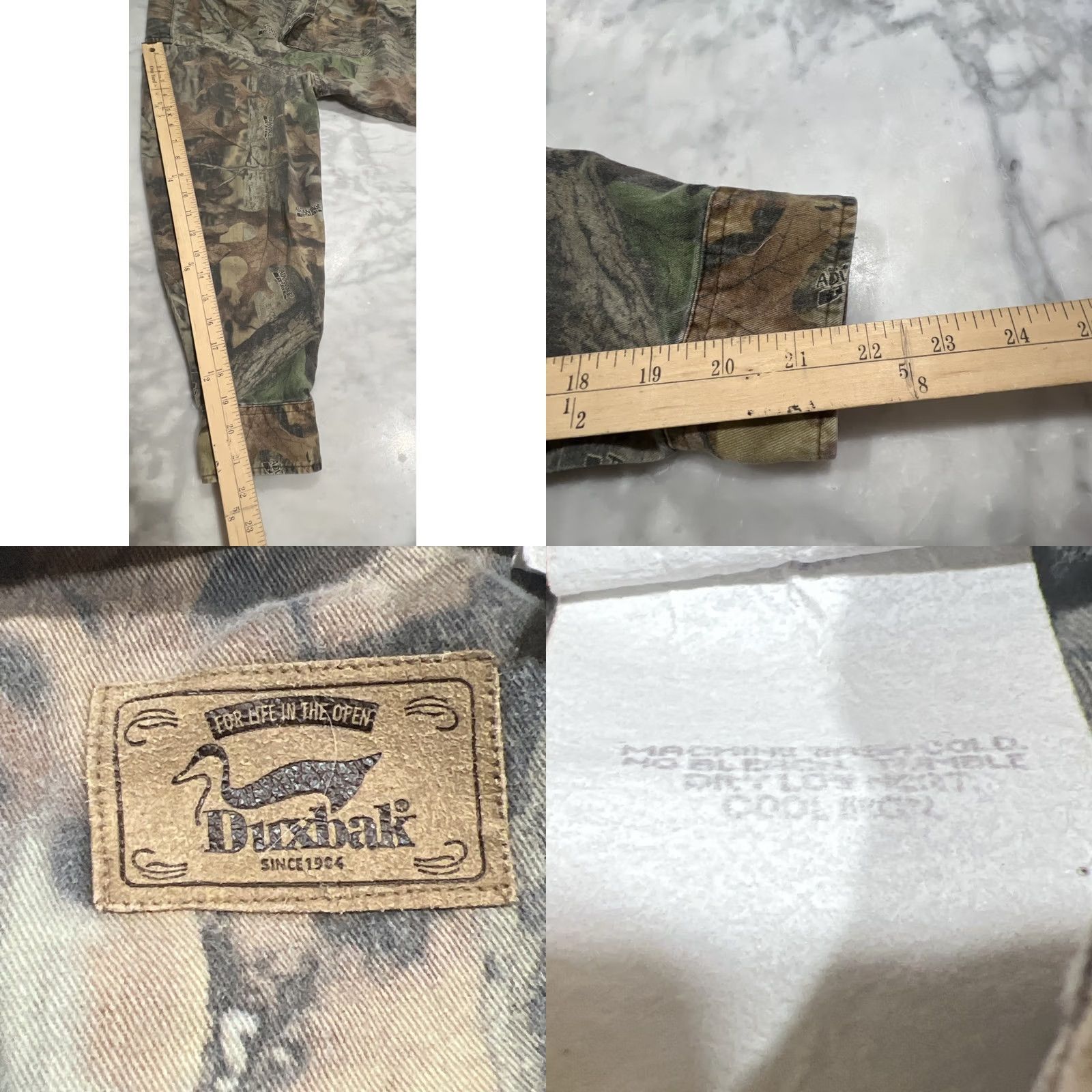 Realtree Duxbak RealTree Advantage Timber Hunting Shirt Mens Large Regular Button Down Size US L / EU 52-54 / 3 - 9 Thumbnail
