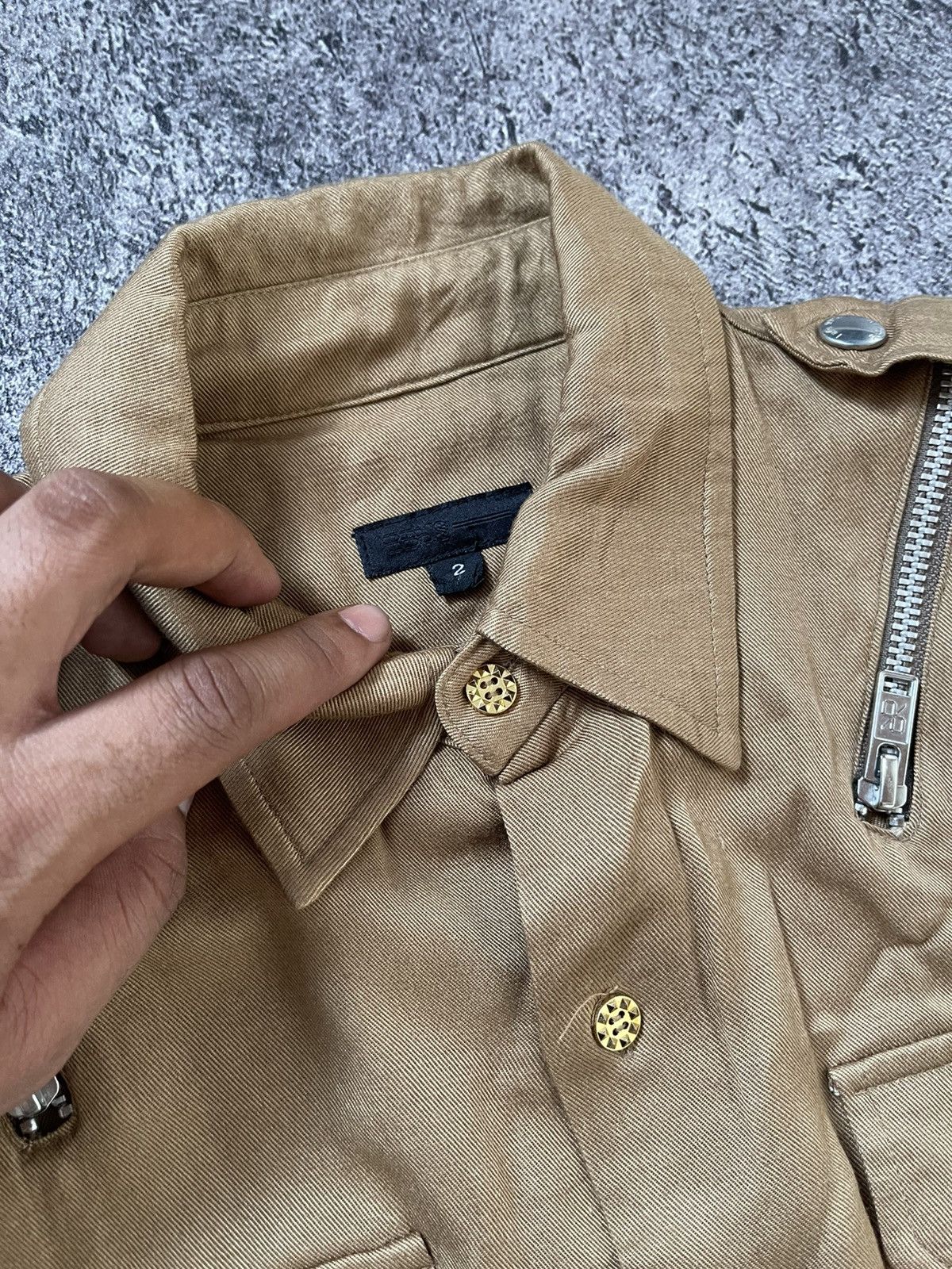 Japanese Brand AVANT GARDE STYLE” MULTI ZIPPER BUTTON SHIRT Size US M / EU 48-50 / 2 - 6 Thumbnail