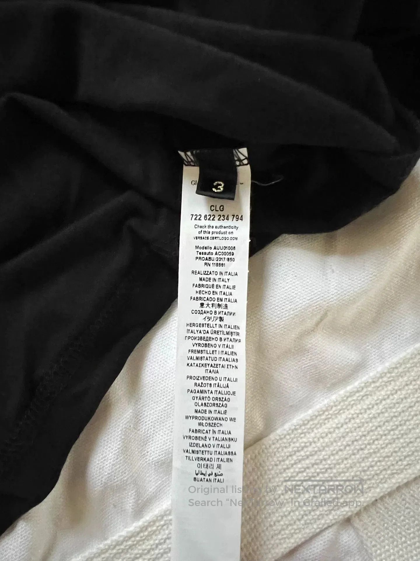 Versace VERSACE Men's T. Size US L / EU 52-54 / 3 - 3 Thumbnail