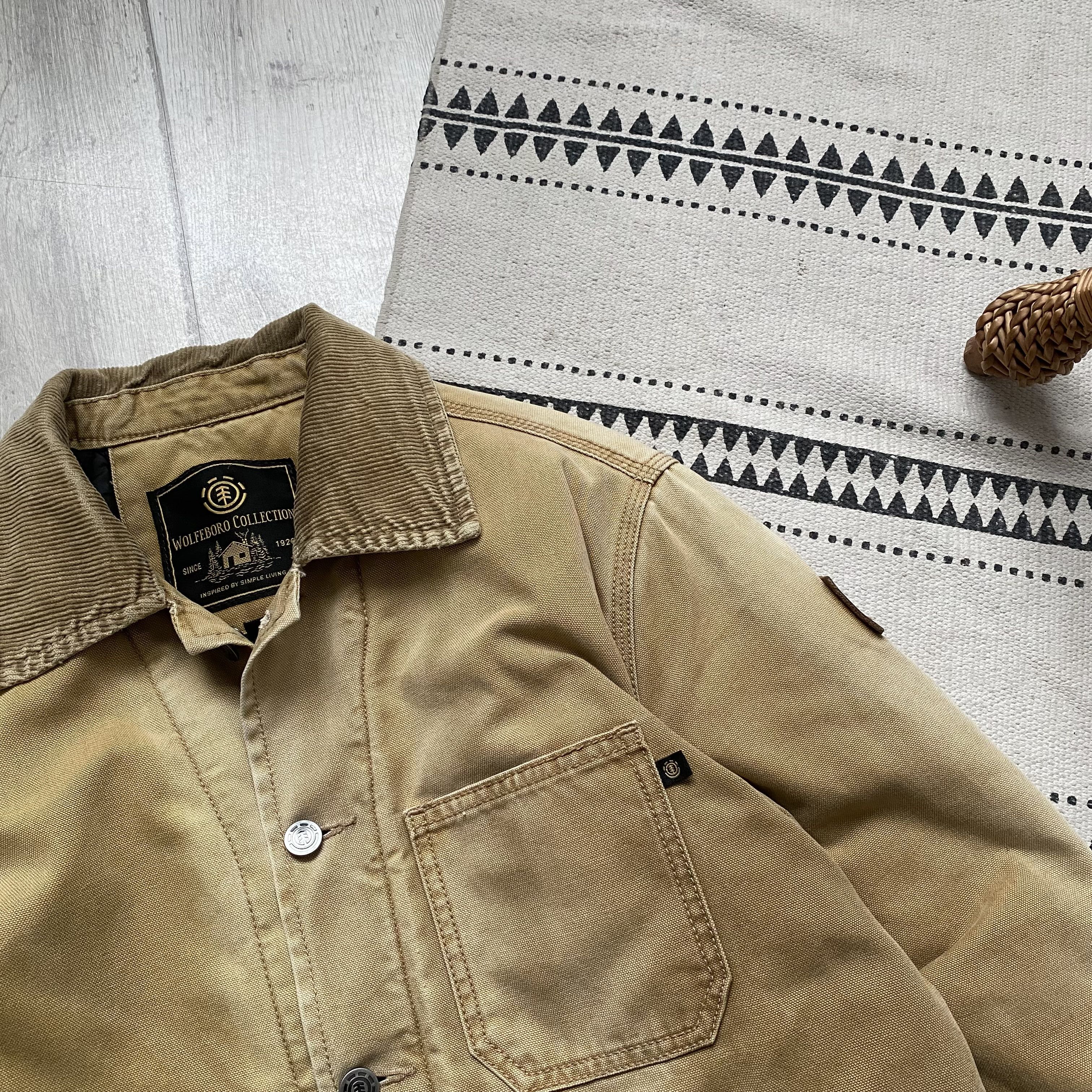 Carhartt 🪓Vintage Faded Carhartt Style Work jacket skater ELEMENT Size US S / EU 44-46 / 1 - 4 Thumbnail