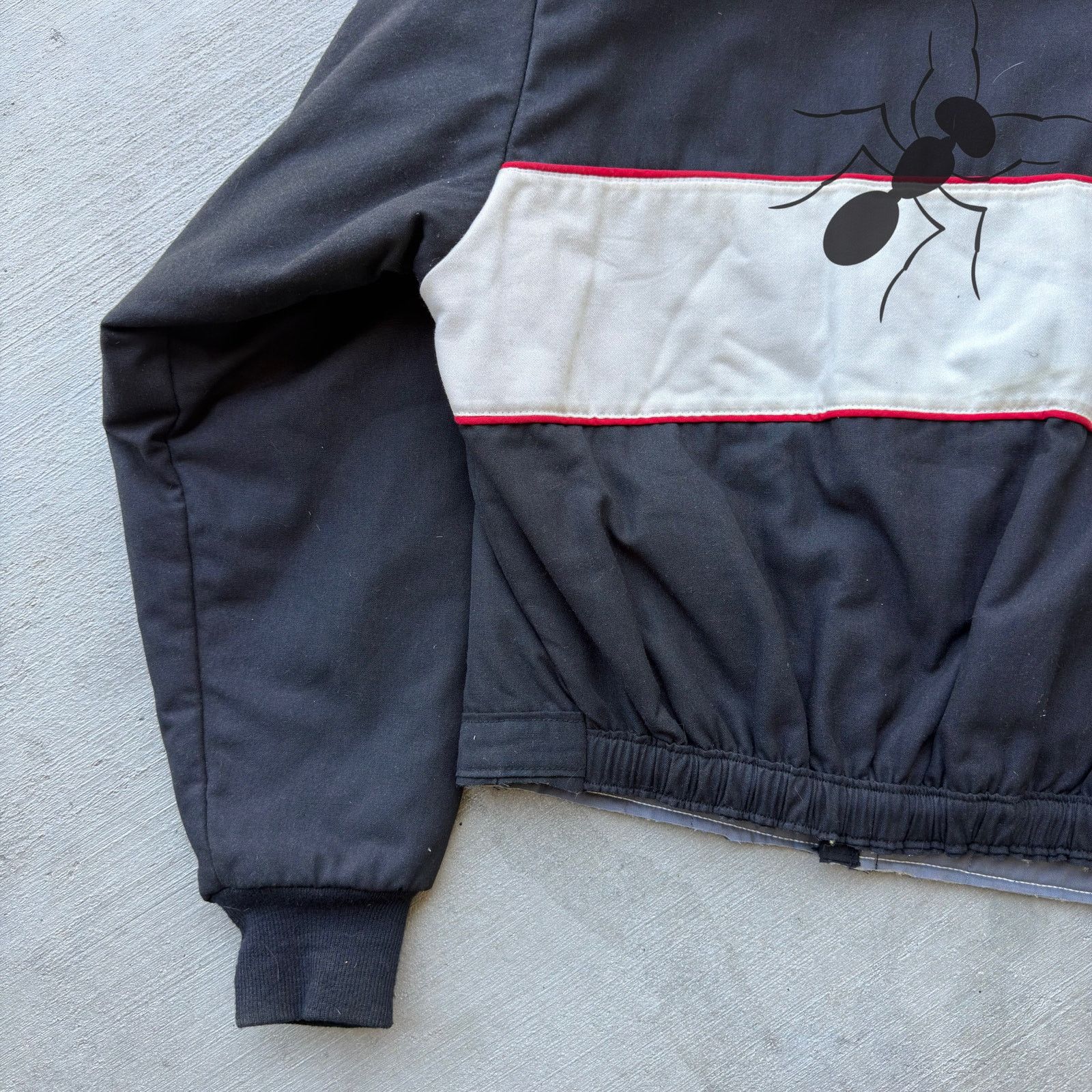 NASCAR × Vintage Black / white cropped racing work wear jacket Size US L / EU 52-54 / 3 - 7 Thumbnail
