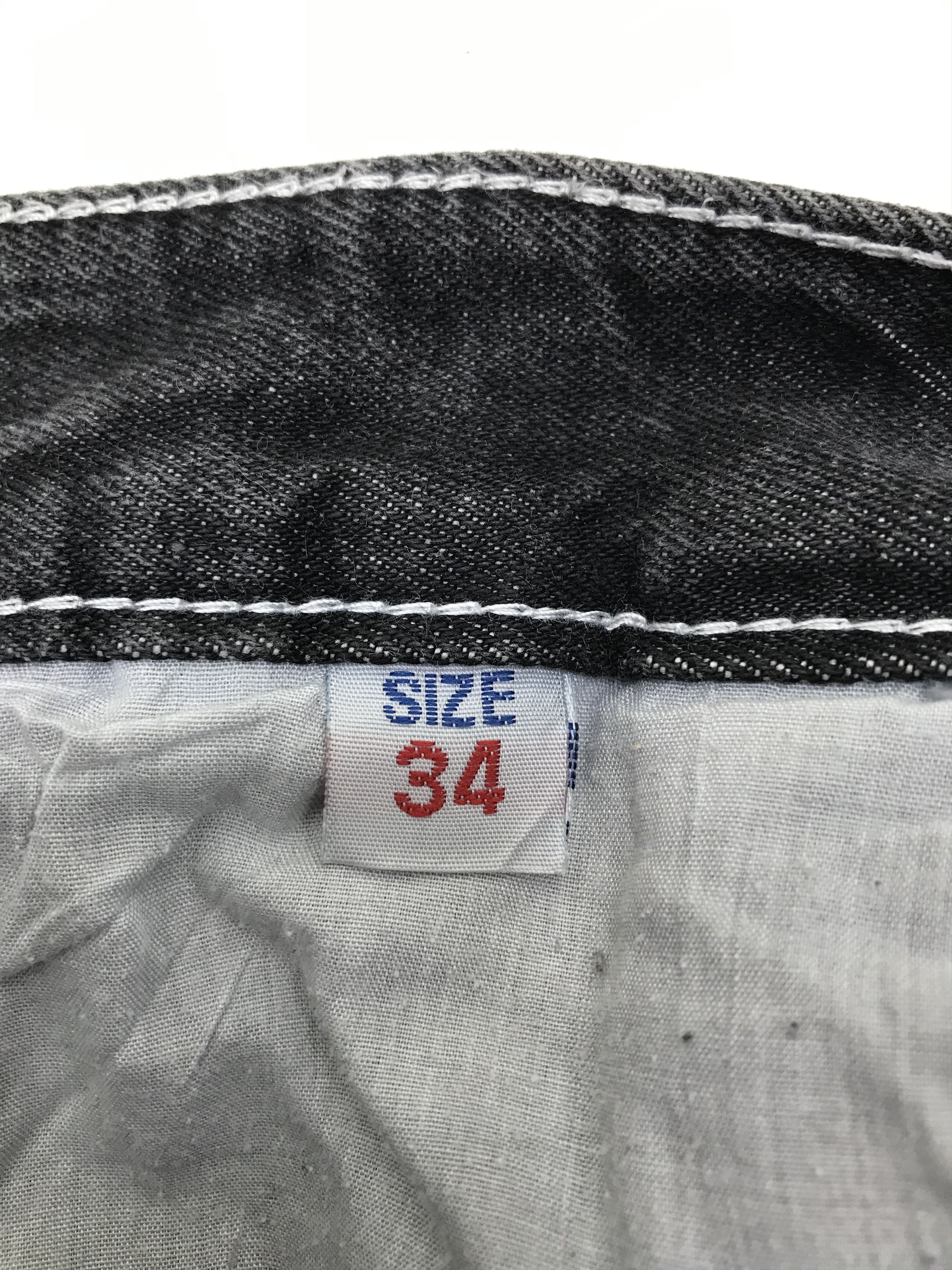 Urban Outfitters Vintage Japanese Urban Seditionaries Faded Black Cargo Jeans Size US 34 / EU 50 - 12 Thumbnail