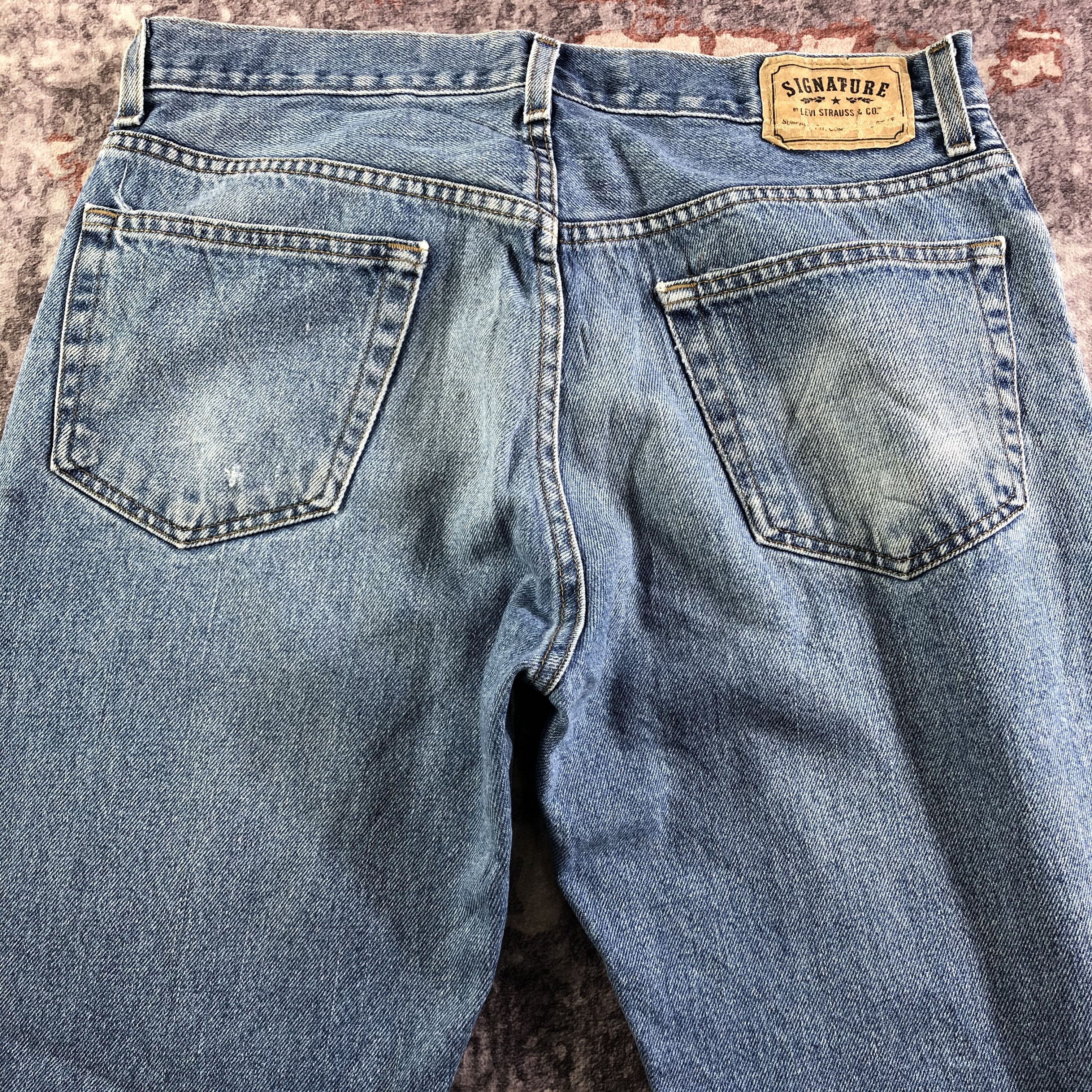 Levi's × Vintage Vintage Blue Wash Levis Signature Jeans-JM3382 Size US 35 - 5 Thumbnail