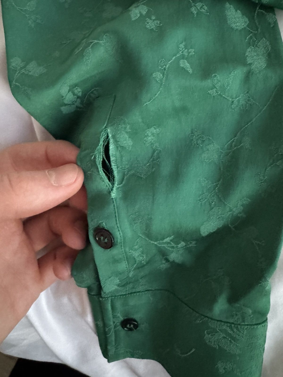 Haider Ackermann Green FW18 “Gaura” shirt Size US M / EU 48-50 / 2 - 6 Thumbnail