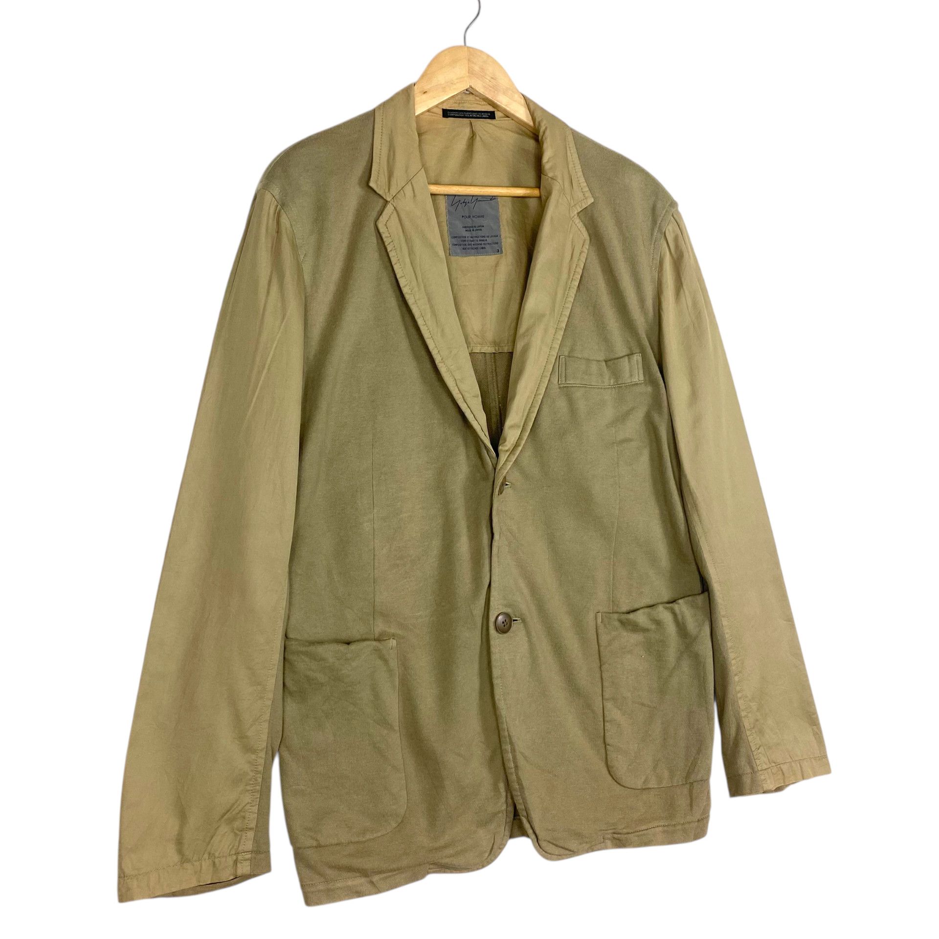 Yohji Yamamoto 💥YOHJI YAMAMOTO POUR HOMME SS02 KHAKIS JACKET Size US M / EU 48-50 / 2 - 3 Thumbnail
