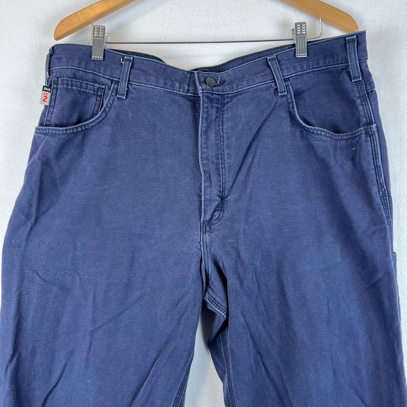 Carhartt Carhartt Pants Mens 40x32 Navy Blue FR 2112 Cat 2 Utility Size US 40 / EU 56 - 3 Thumbnail