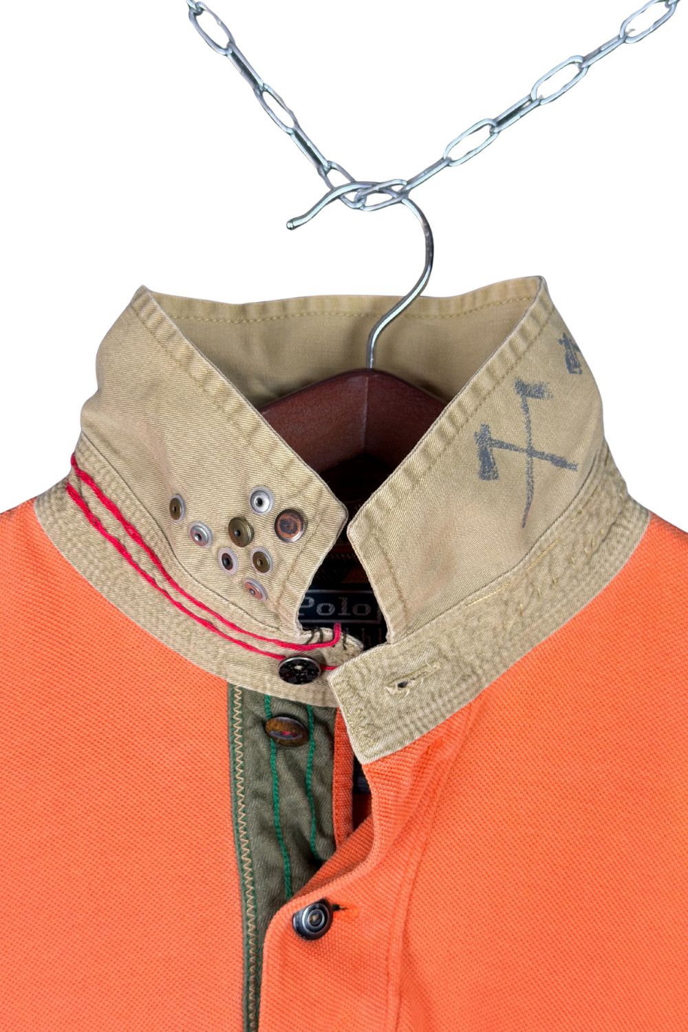 Polo Ralph Lauren ss12 PRL “Custom Repair / Studded Collar” LS Rugby - L Size US L / EU 52-54 / 3 - 6 Thumbnail