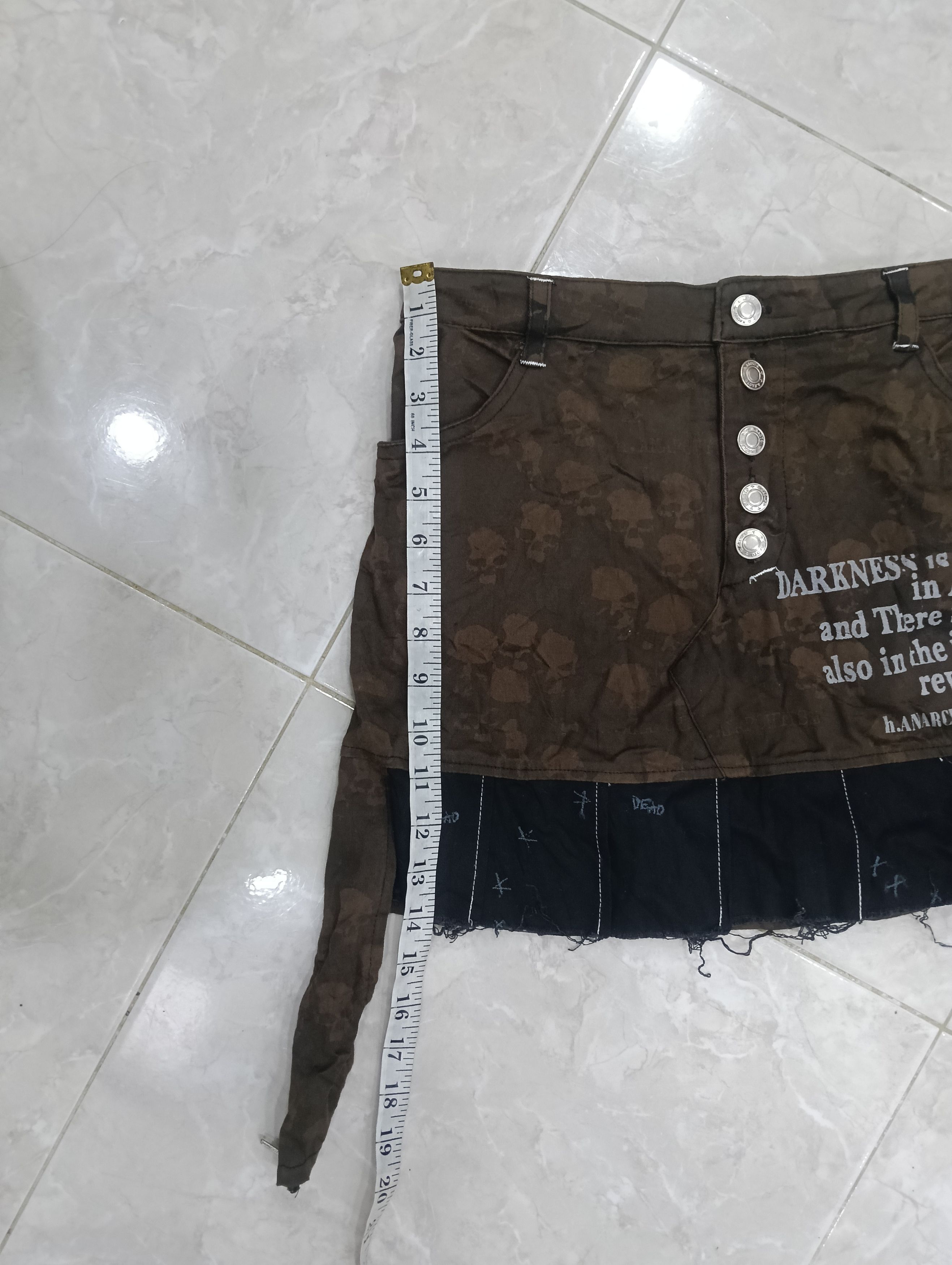 Seditionaries Forever Anarchy h.Anarchyism For Plus Skirt Size 30" / US 8 / IT 44 - 17 Thumbnail