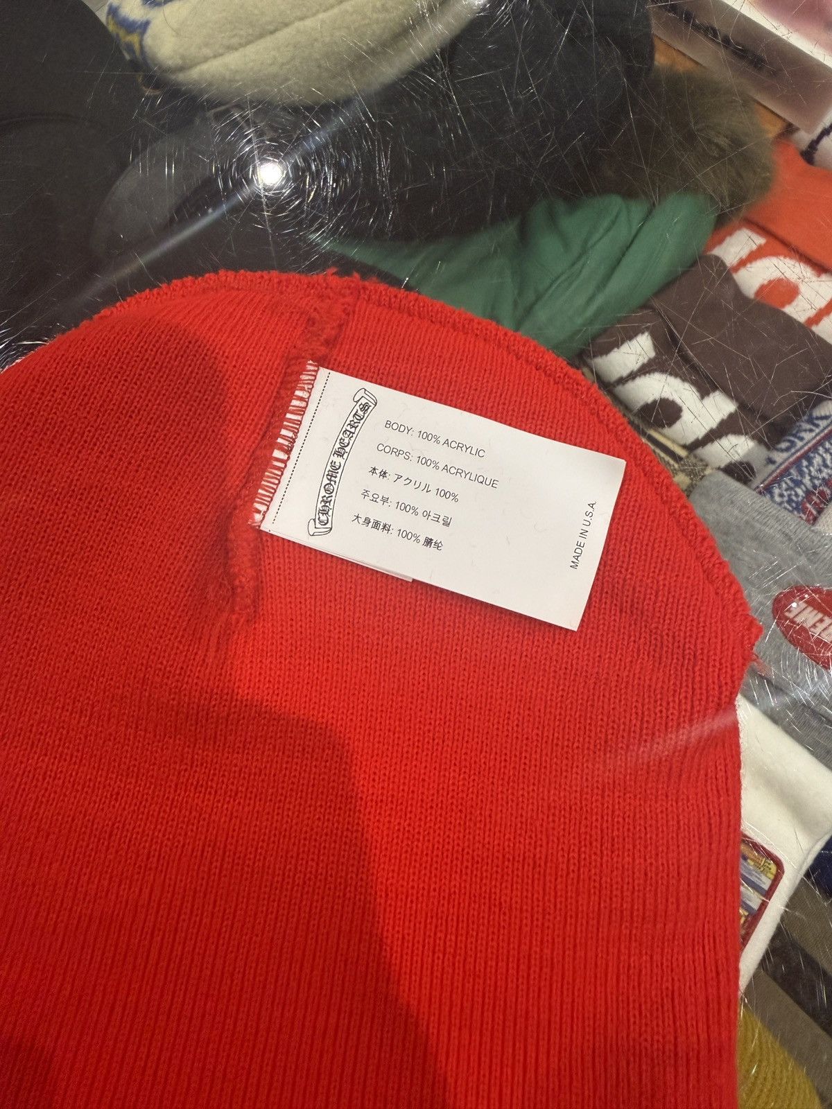 Chrome Hearts Chrome Hearts Embroidered Beanie Red Size ONE SIZE - 3 Thumbnail