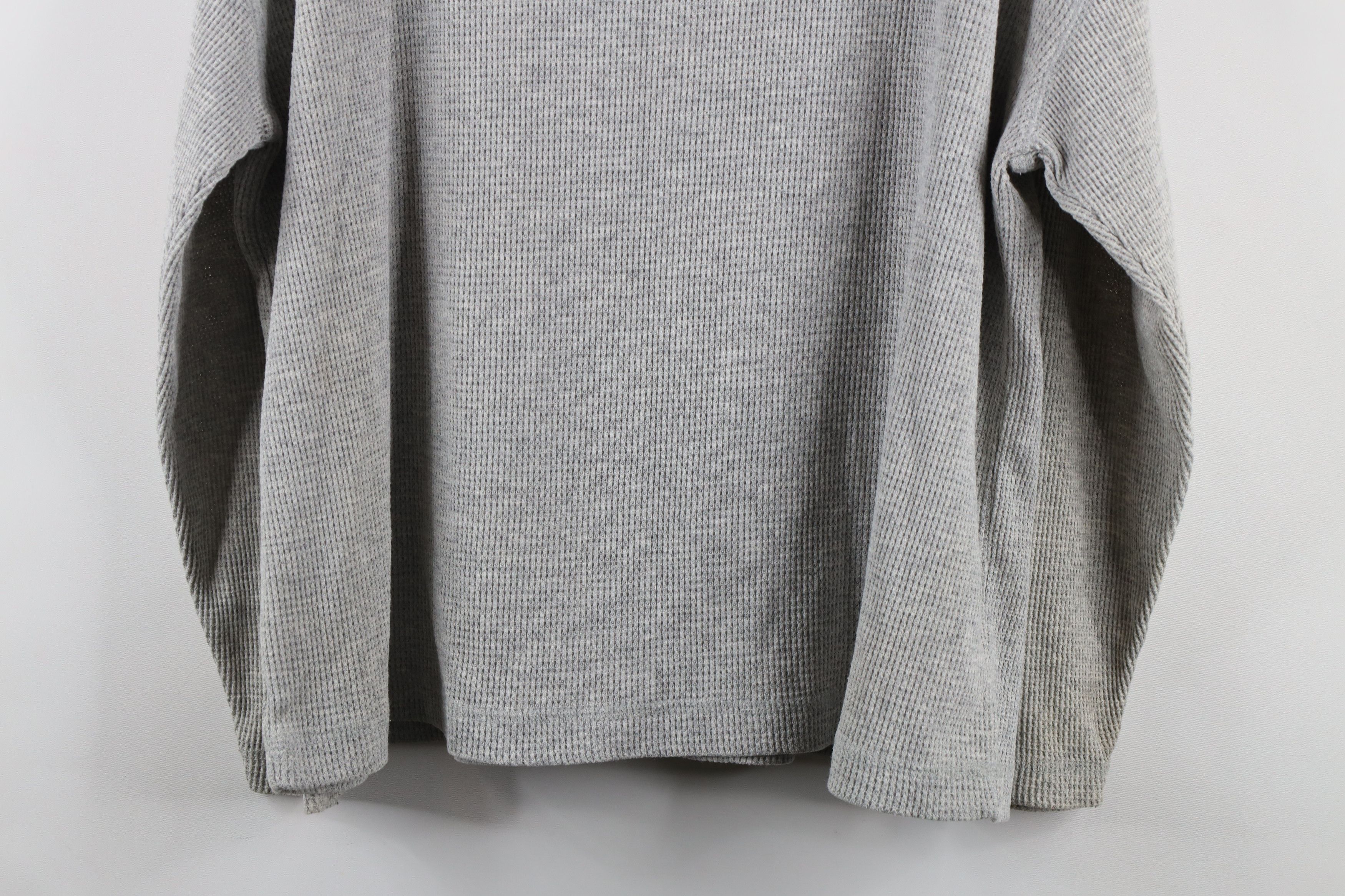 Vintage Vintage 90s Streetwear Thermal Waffle Knit Henley T-Shirt Size L / US 10 / IT 46 - 9 Thumbnail