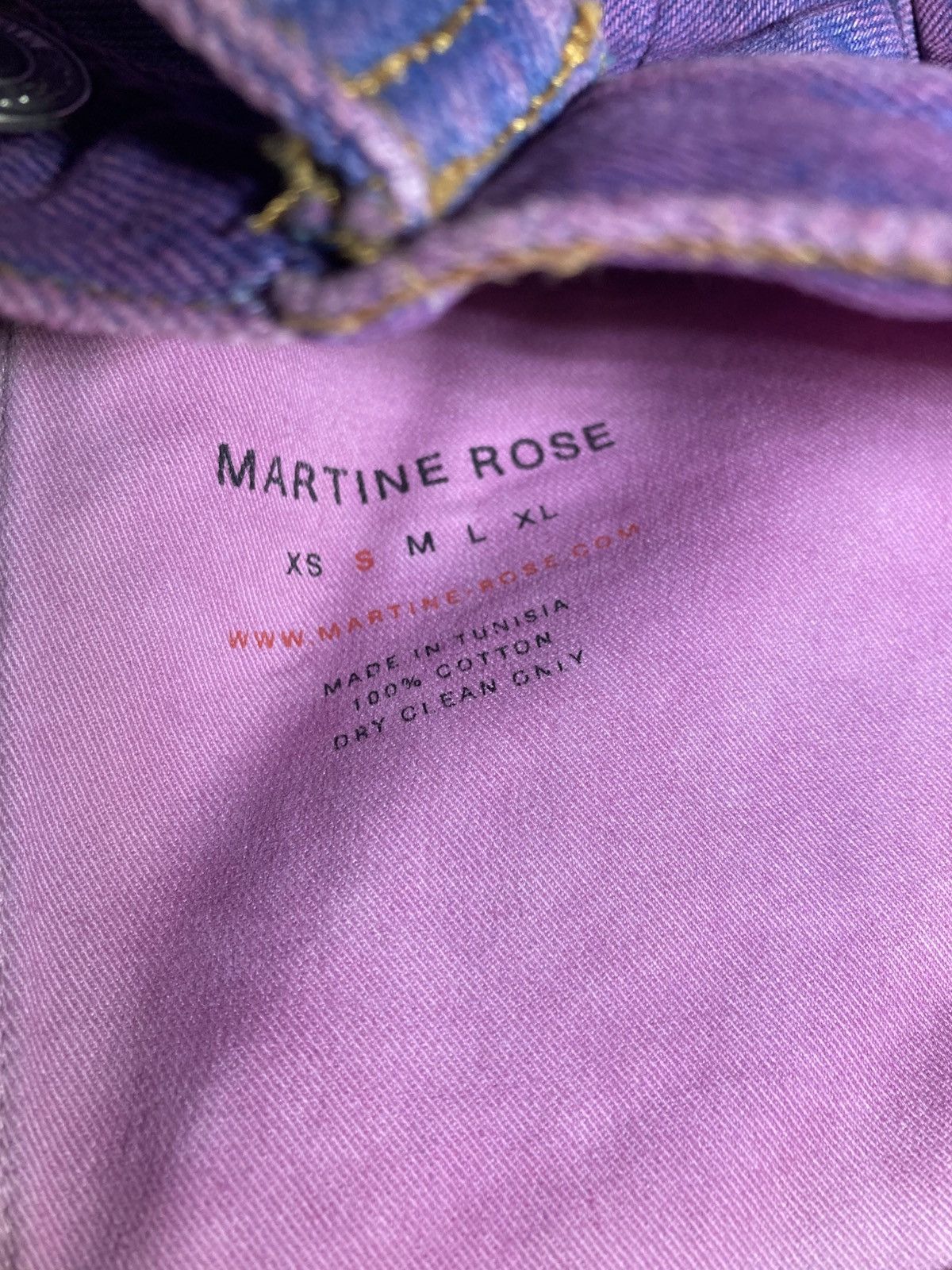 Martine Rose AW19 Martine Rose Dyed Pink Faded Denim Jacket Type 3 Rust Size US S / EU 44-46 / 1 - 7 Thumbnail