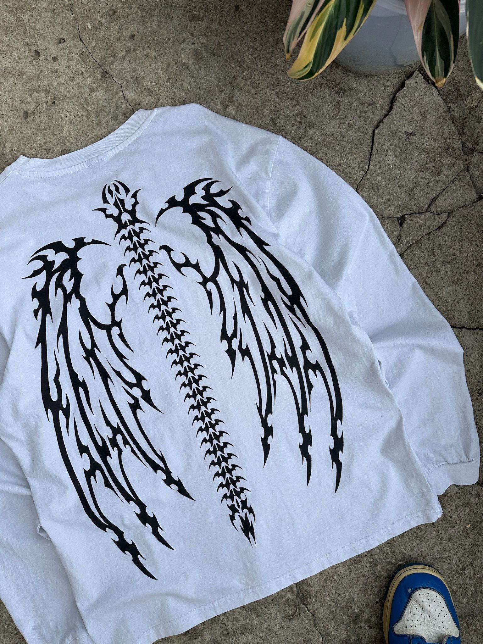 Tribal Streetwear Rare Vintage 00s Tribal Long Sleeve Tatoo Rave Rock Metal Size US L / EU 52-54 / 3 - 15 Thumbnail