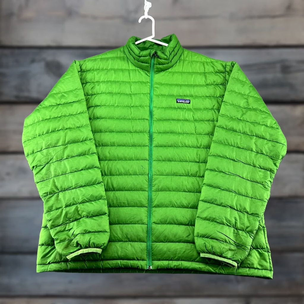 Patagonia Patagonia Jacket Mens XL Green Puffer Quilted Full Zip Down Sweater Packable Size US XL / EU 56 / 4 - 1 Thumbnail