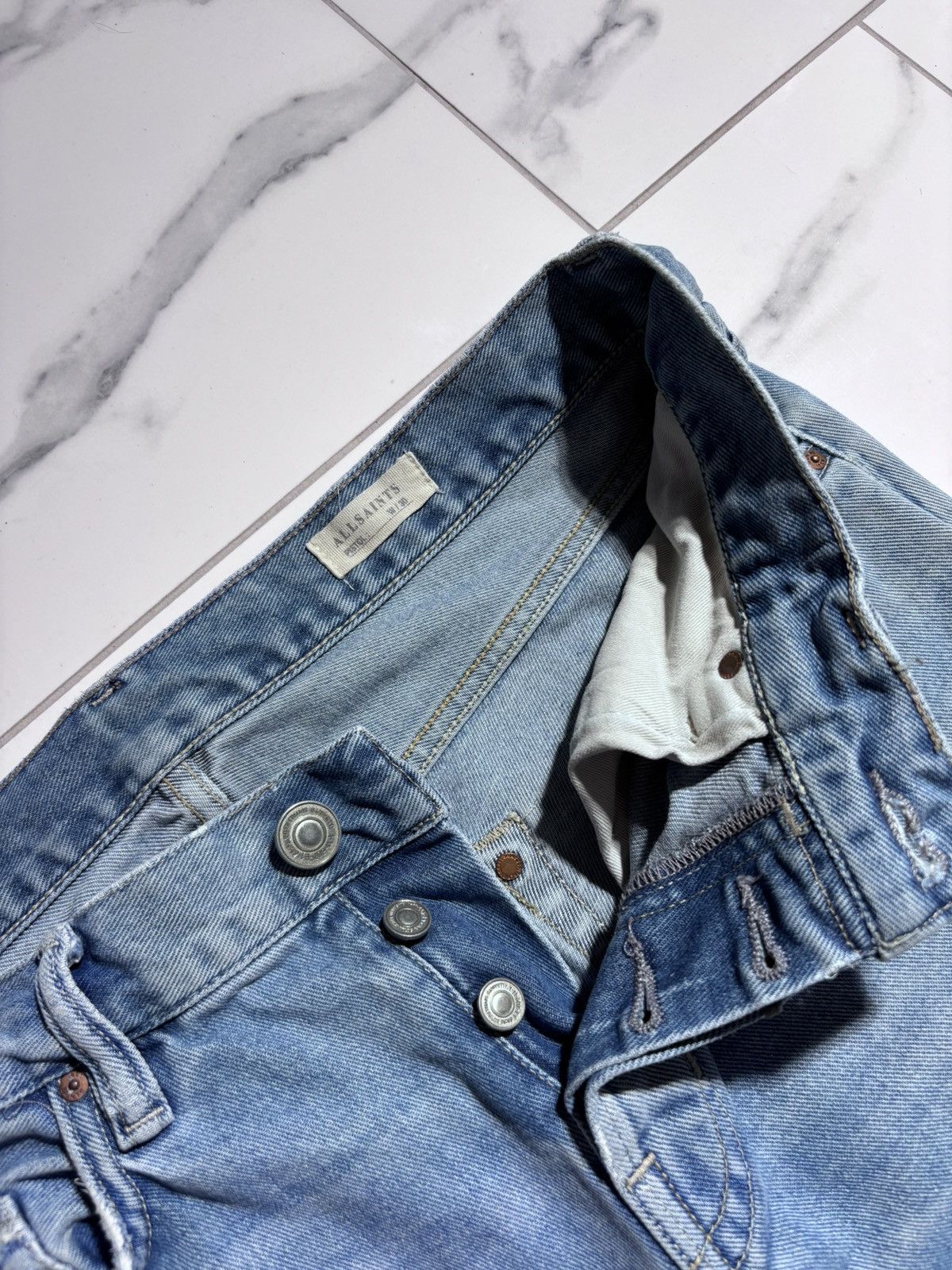 Allsaints Allsaints Jeans Denim Distressed Y2K Designer Japanese Style Size US 30 / EU 46 - 5 Thumbnail