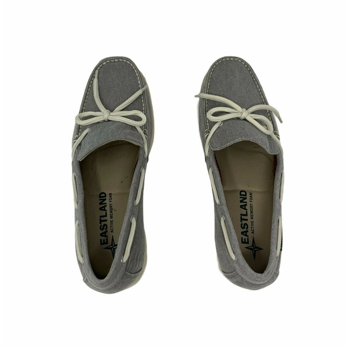 Eastland Eastland Men's Grey Yarmouth 1-Eye Canvas Boat Shoes 11.5 D Size US 11.5 / EU 44-45 - 9 Thumbnail