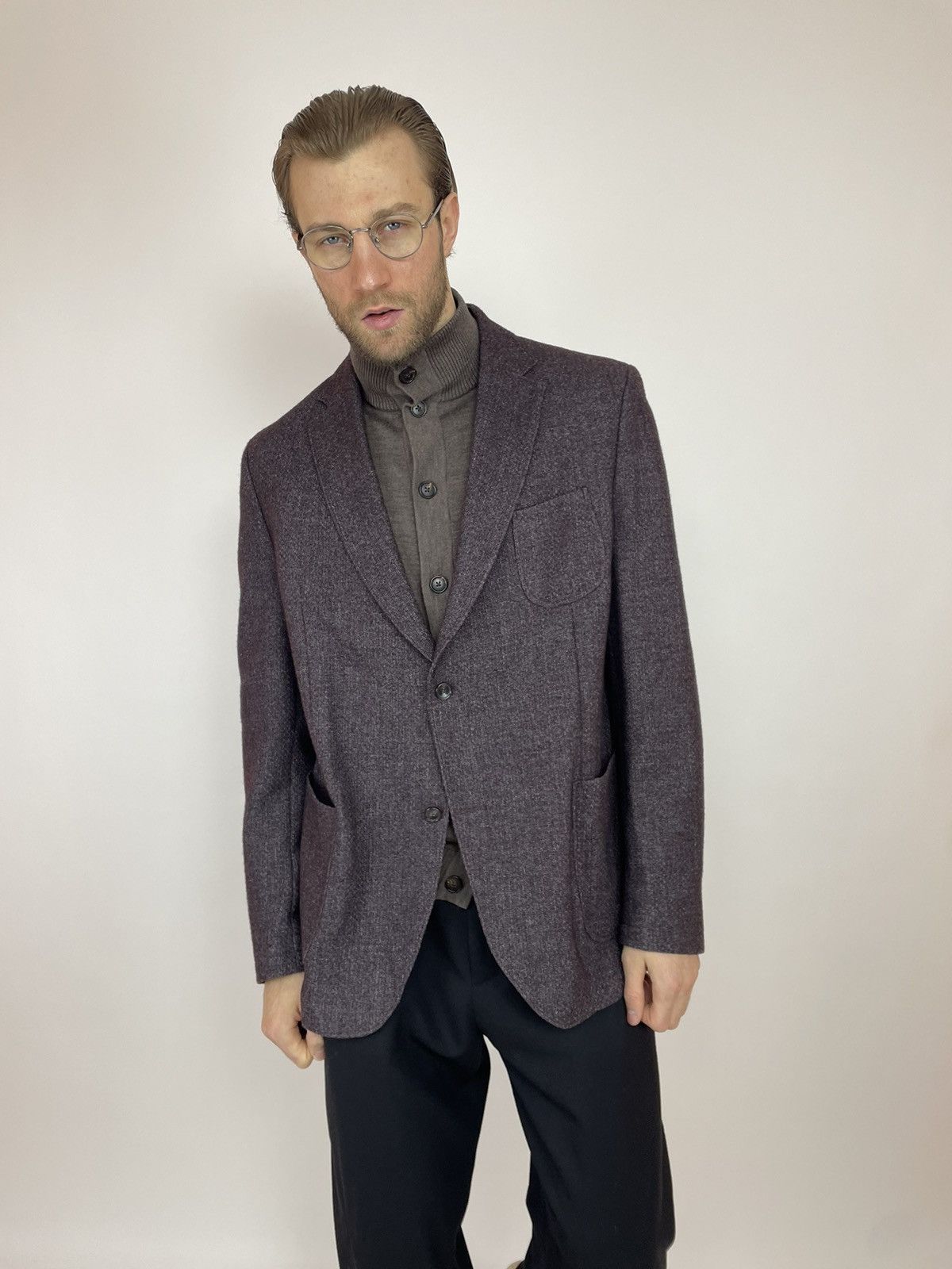 Bugatti Bugatti Wool Unlined blazer toscana pockets Mens size 58 Size 54R - 9 Thumbnail