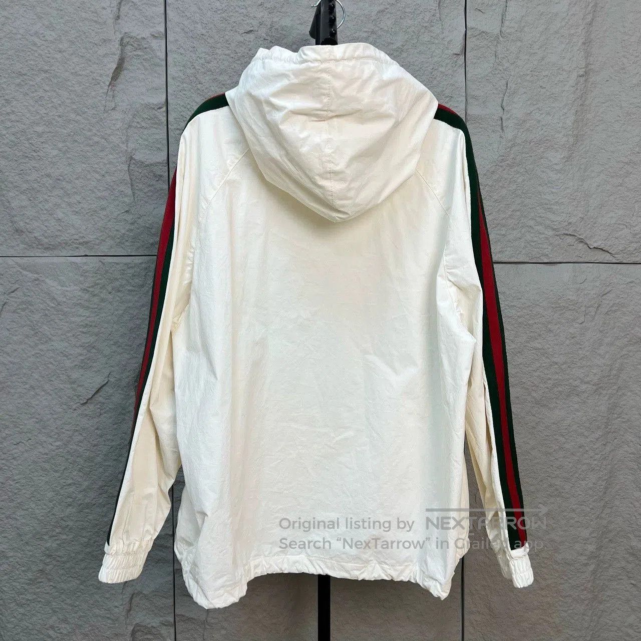 Gucci gucci hooded windbreaker with red green belt. Size US L / EU 52-54 / 3 - 2 Thumbnail