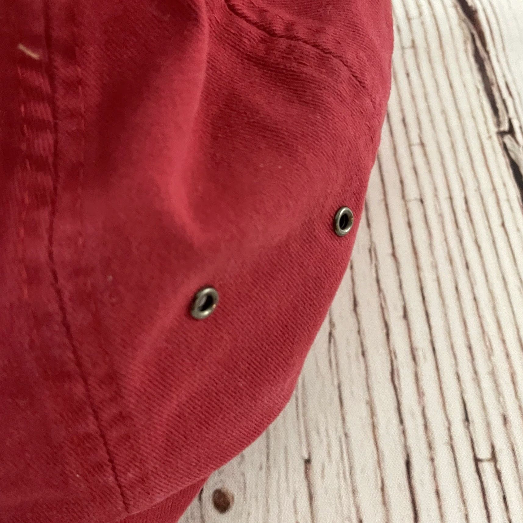Peter Millar Peter Millar Crown Logo Hat Red Adjustable Mens Cap Baseball Canvas Cotton Crown Logo Red Adjustable Strap Back Modern Casual Men’s Hat Size ONE SIZE - 3 Thumbnail