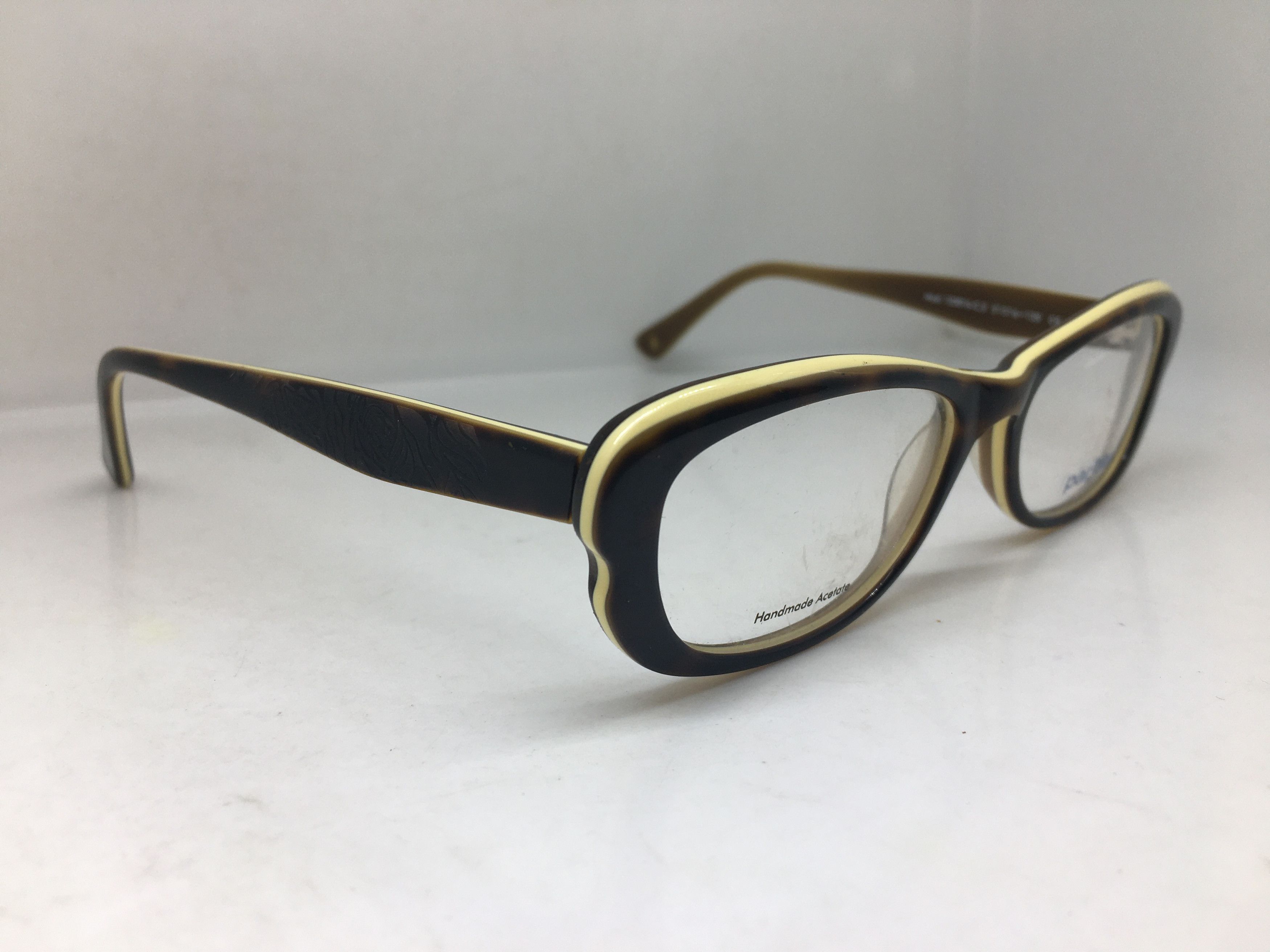 Vintage Vintage parl bleu Tortoise RX Eyeglasses Frame Diva Size ONE SIZE - 2 Thumbnail