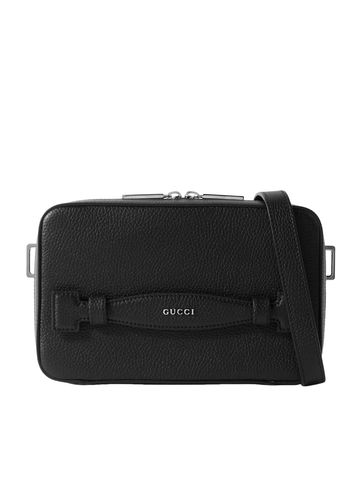 Gucci GUCCI Black Leather Mini Messenger Bag New & Authentic Size ONE SIZE - 1 Thumbnail