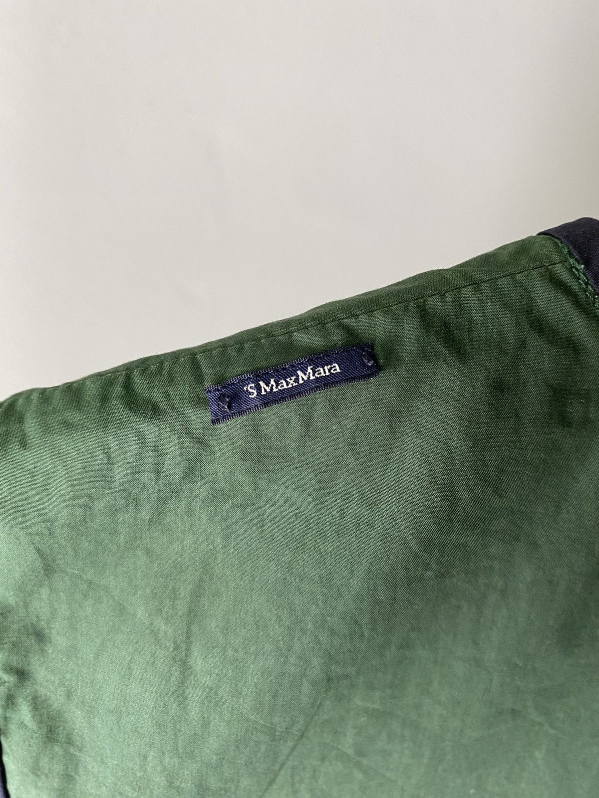 Max Mara Max Mara Forest Green Sleeveless Blouse with Black Trim Size M / US 6-8 / IT 42-44 - 11 Thumbnail