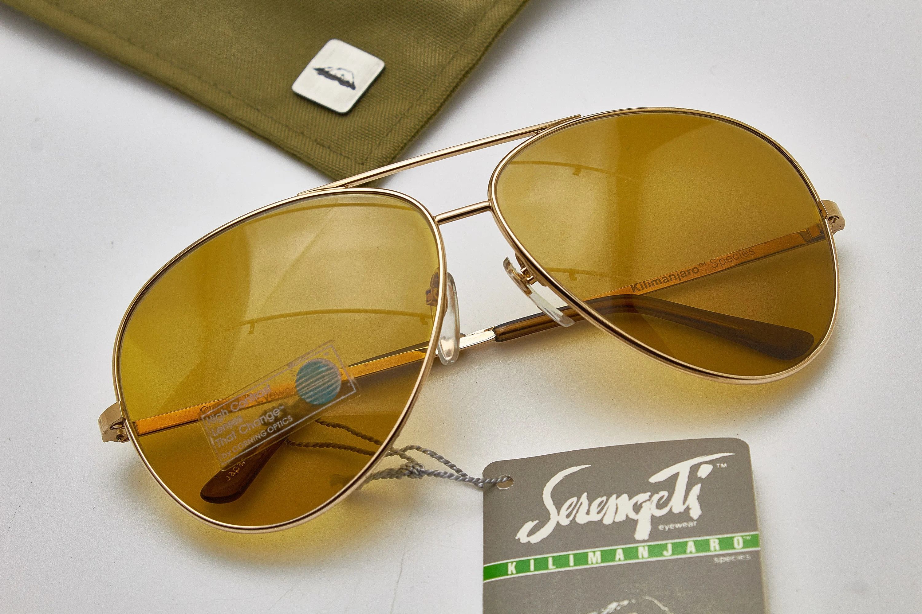 Serengeti SERENGETI quiet luxury 80s oversized gold thin metal specs Size ONE SIZE - 2 Thumbnail