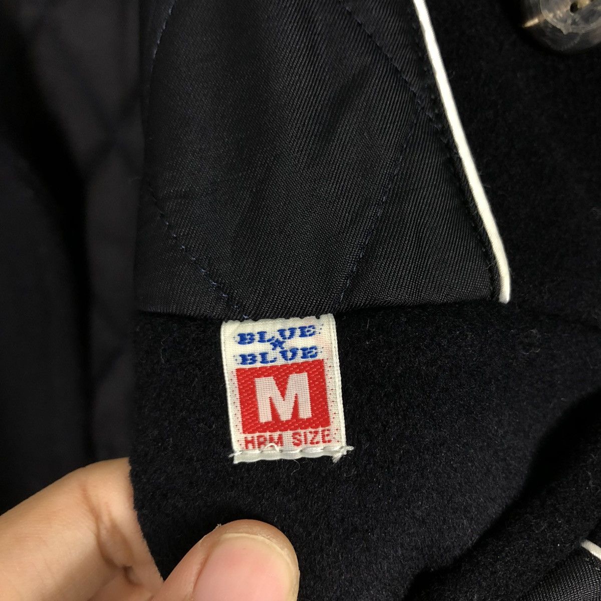 Blue Blue Japan 🔥VINTAGE WOOL PEA JACKET BLUE BLUE DOUBLE COLLAR Size US M / EU 48-50 / 2 - 21 Thumbnail