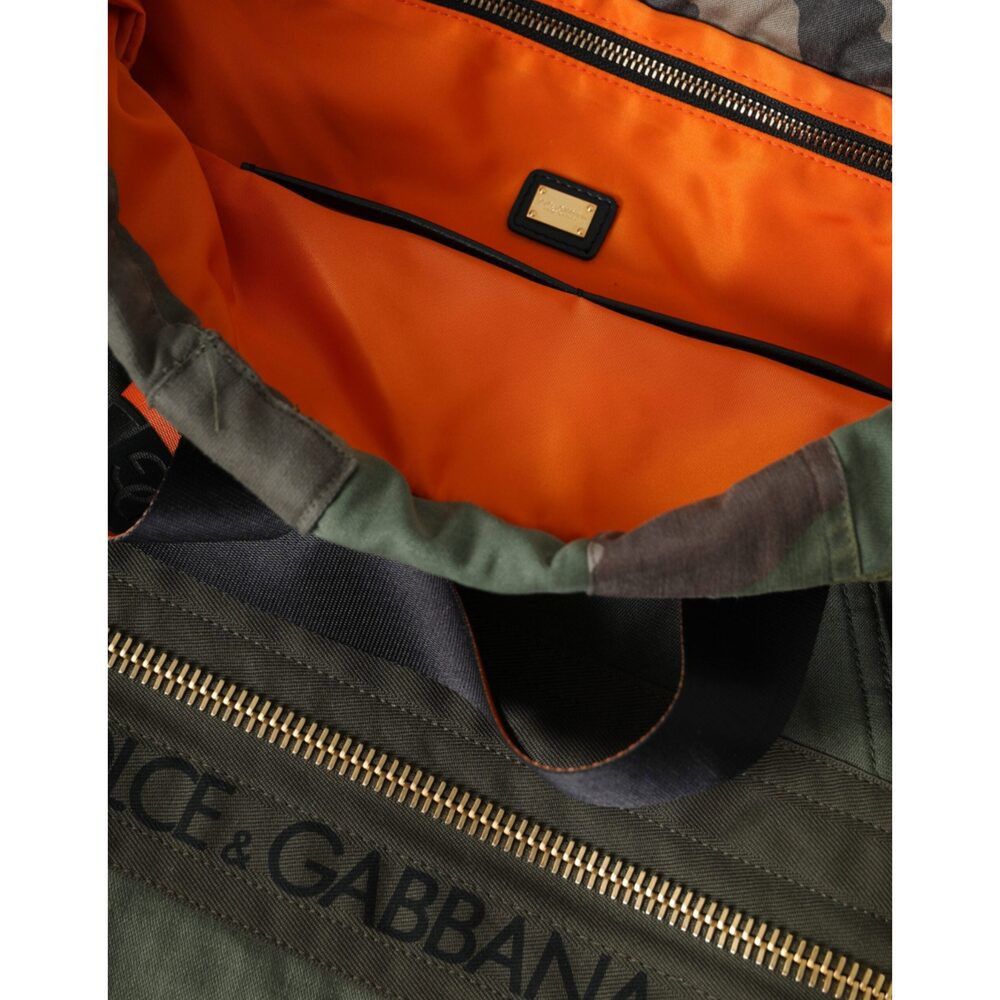 Dolce & Gabbana Dolce & Gabbana Military Green Patchwork Rucksack Backpack B Size ONE SIZE - 8 Thumbnail