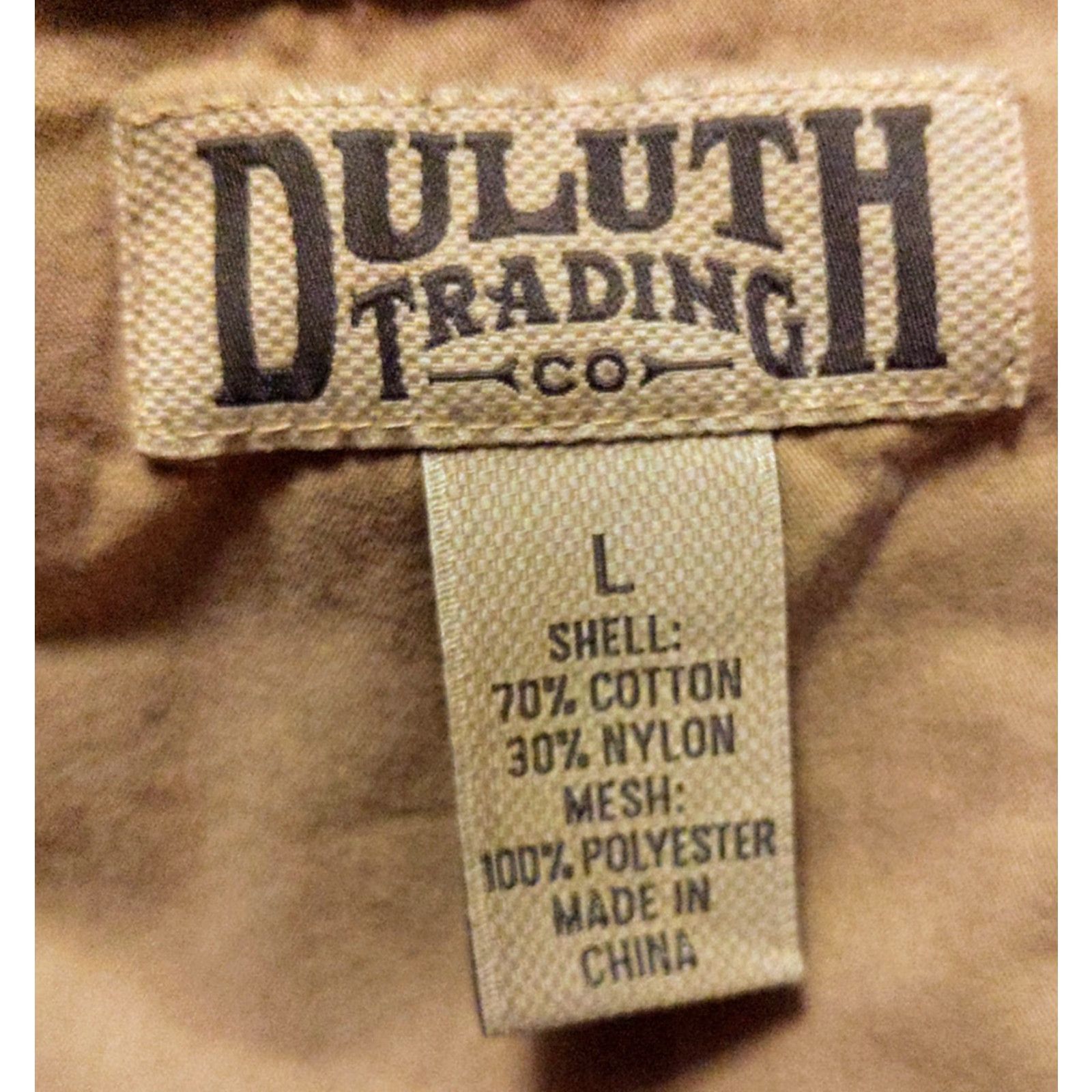Vintage Duluth Vest Mens L Tall Cargo Nylon Canvas Work Beige Fishing Outdoor Shirt Size US L / EU 52-54 / 3 - 5 Thumbnail