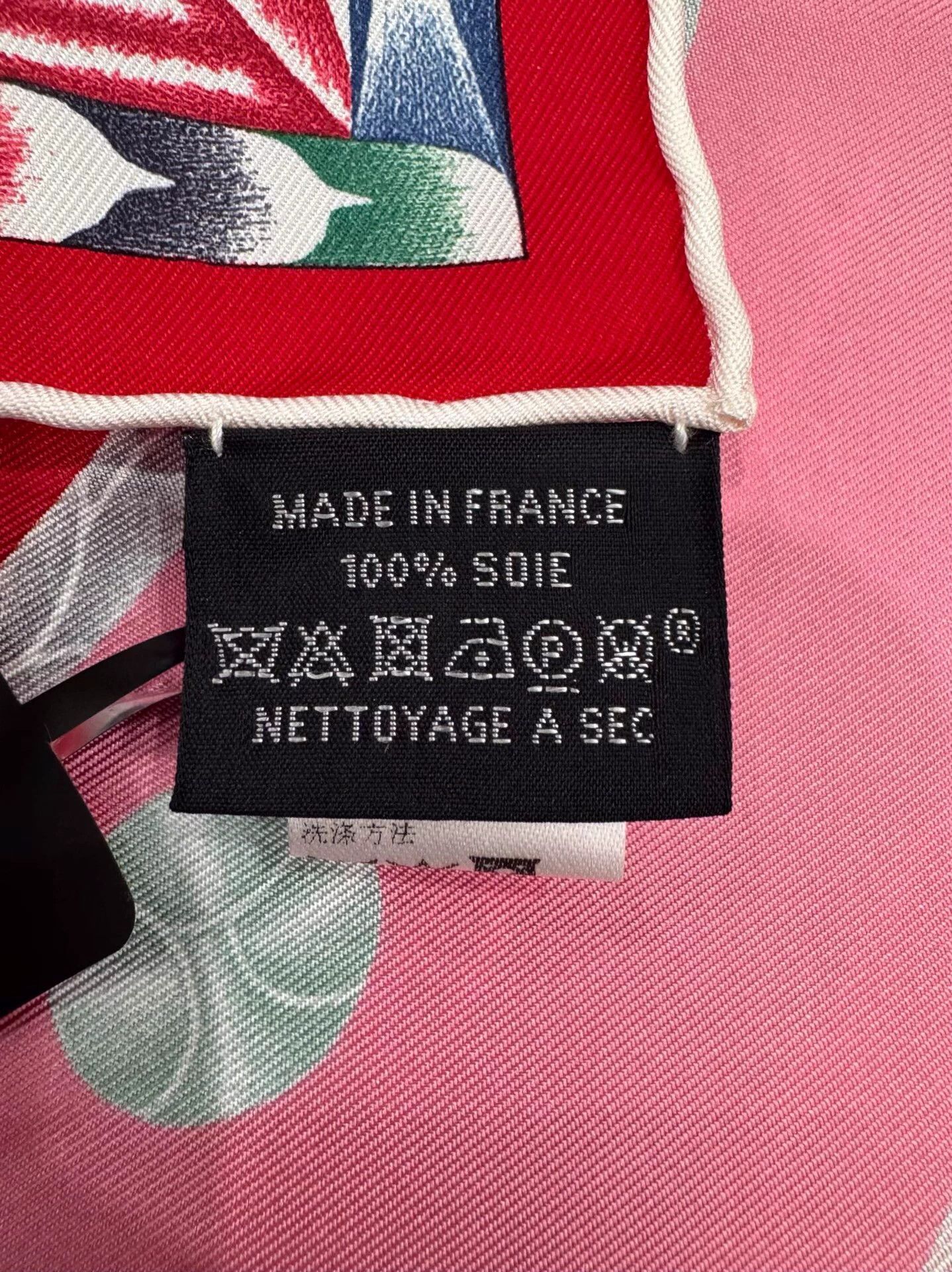 Hermes Hermes Red Horse Head Logo Silk Evening Scarf Size ONE SIZE - 6 Thumbnail