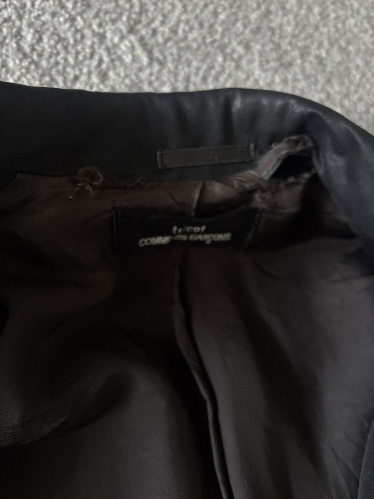 Comme des Garcons COMME DES GARÇONS TRICOT Vintage Black Blazer Size 50S - 3 Thumbnail
