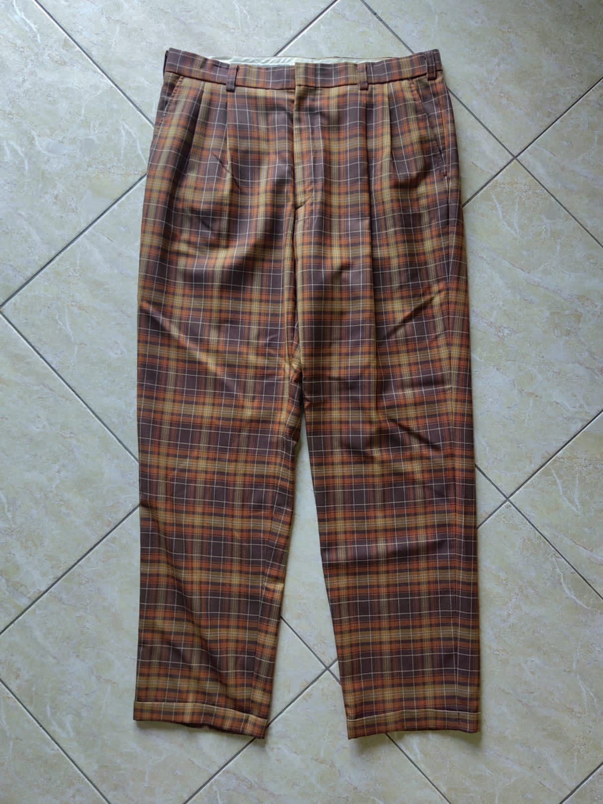 Vintage Arnold palmer wool tartan golf pants Size US 36 / EU 52 - 1 Thumbnail