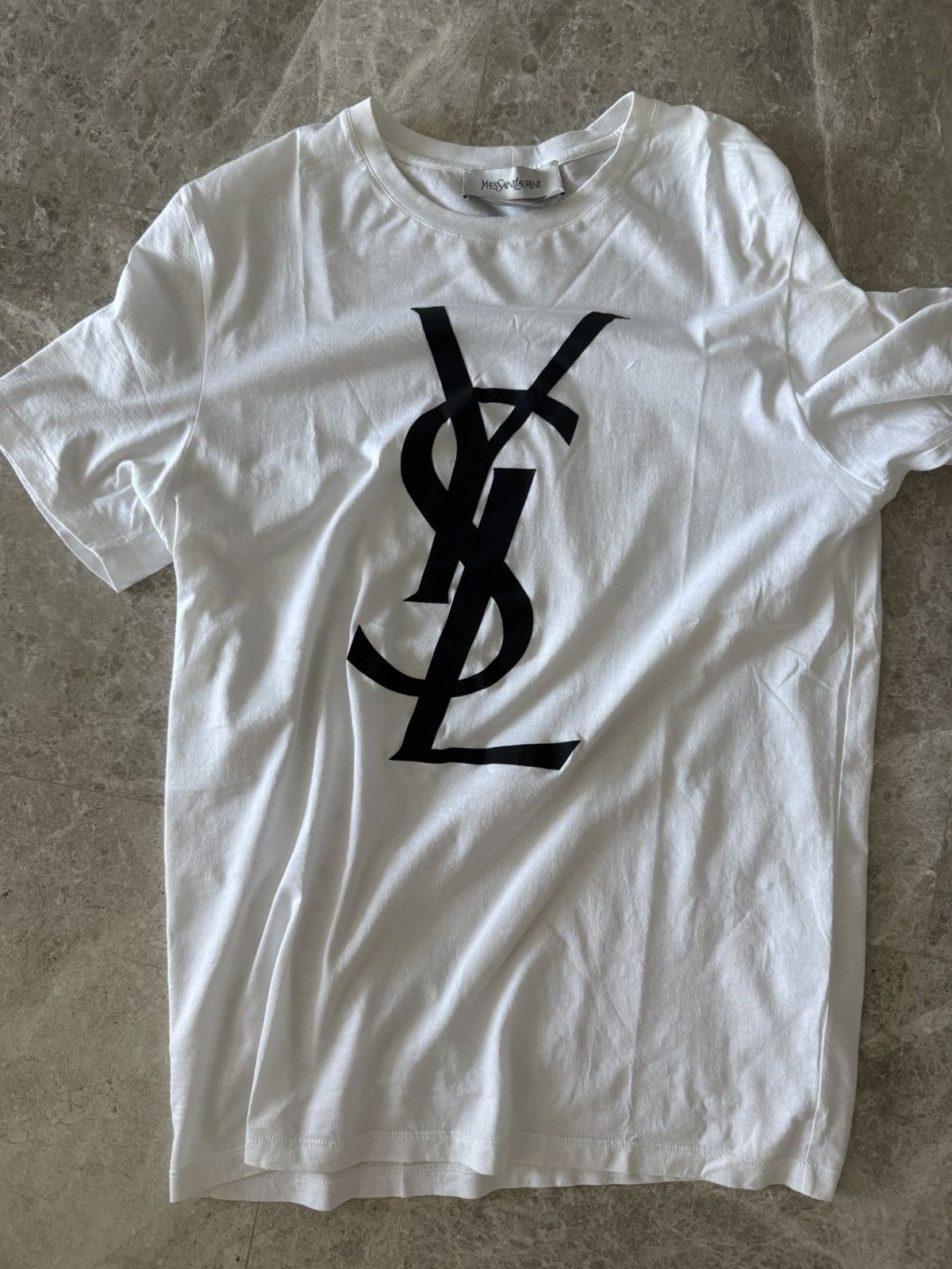 Yves Saint Laurent YSL logo t-shirt Size US XL / EU 56 / 4 - 1 Thumbnail