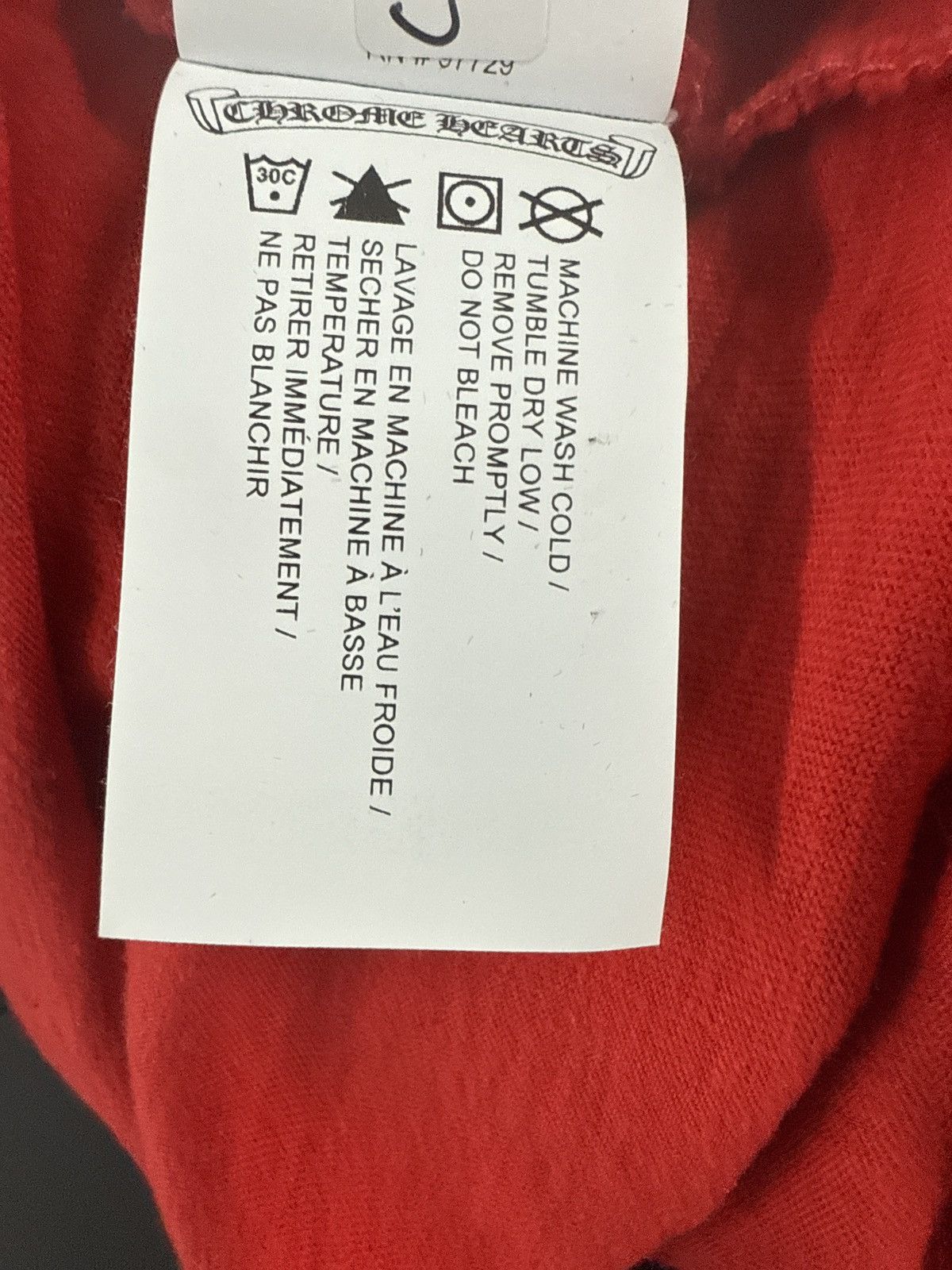 Chrome Hearts CHROME HEARTS ROLLER SKATE T SHIRT RED Size S / US 4 / IT 40 - 7 Thumbnail