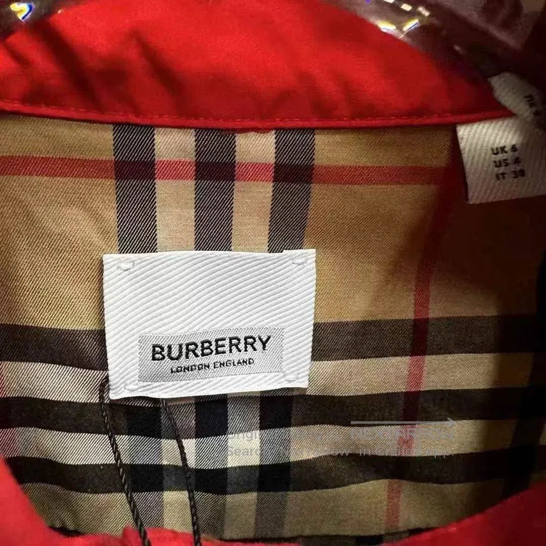 Burberry Burberry Red Collar Plaid Shirt UK6. Size XXS / US 00 / IT 34 - 2 Thumbnail