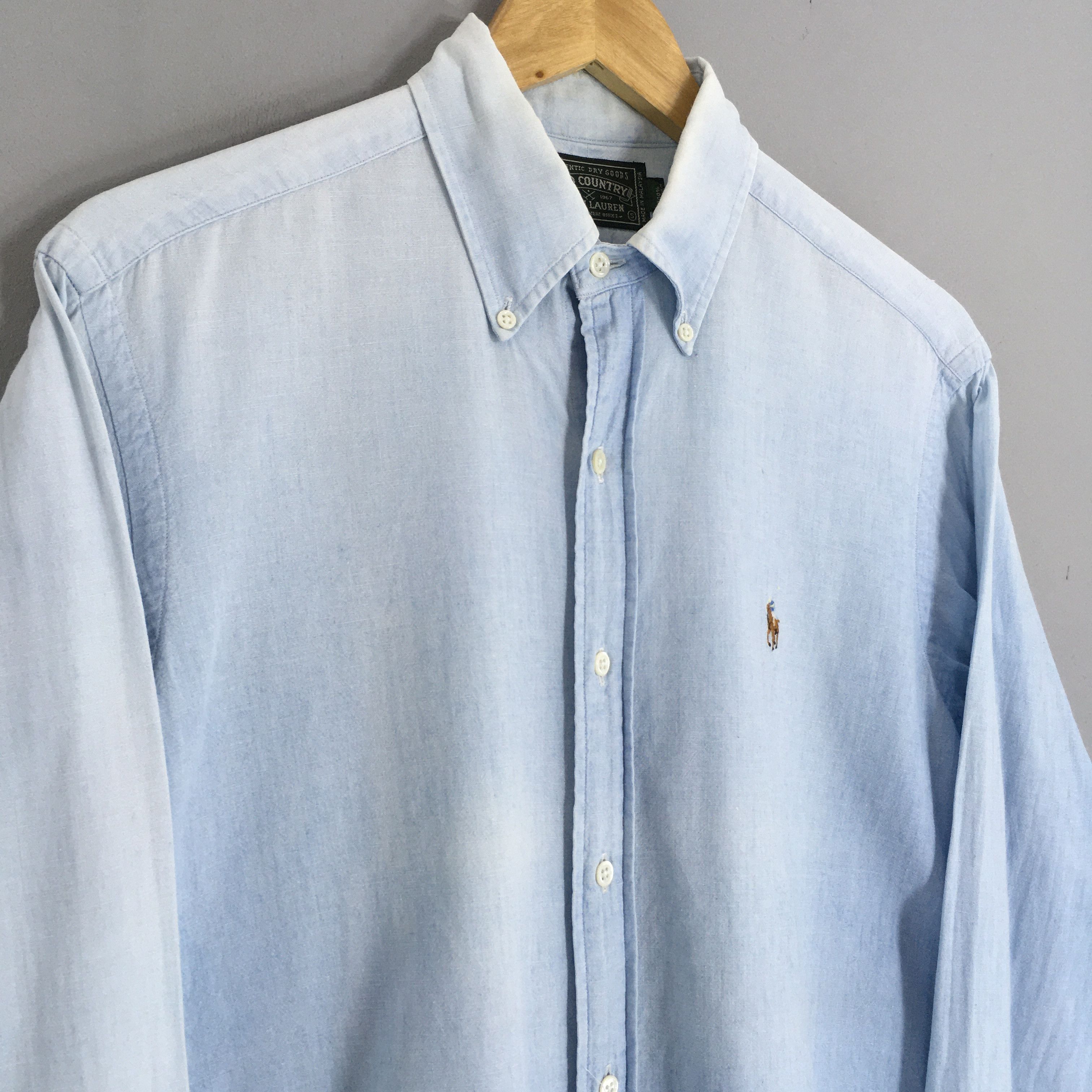 Polo Ralph Lauren Vintage Polo Country Ralph Lauren Denim Shirt Small Size US S / EU 44-46 / 1 - 3 Thumbnail