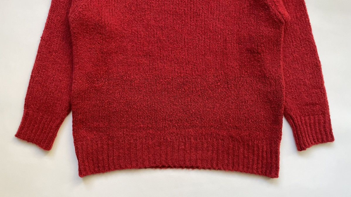 Dries Van Noten Sample Oversized Red Boucle Wool Sweater Size US M / EU 48-50 / 2 - 5 Thumbnail